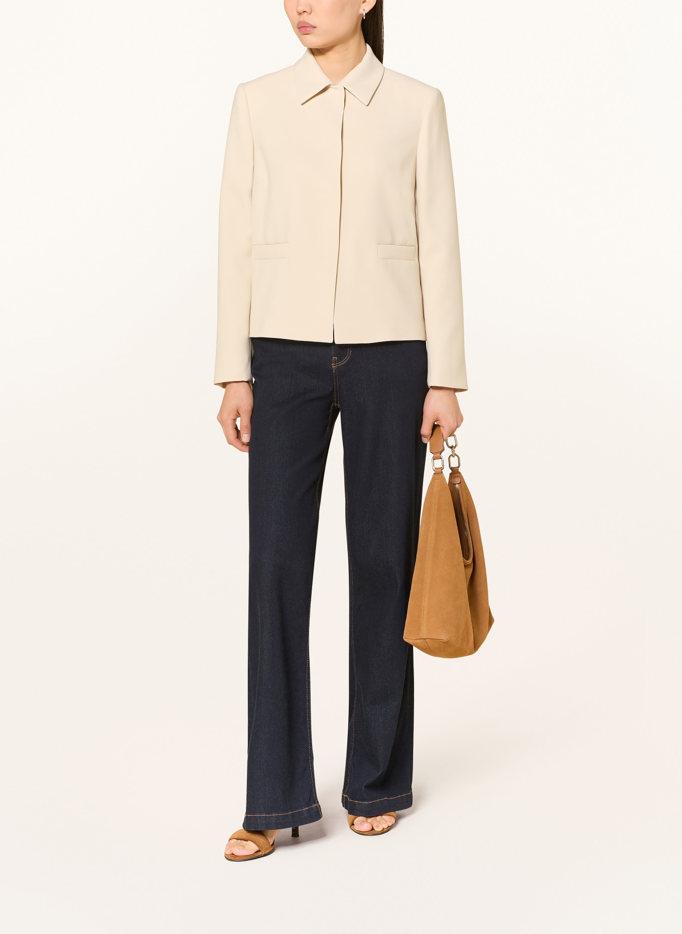 ELENA MIRO blazer: ÉCRU