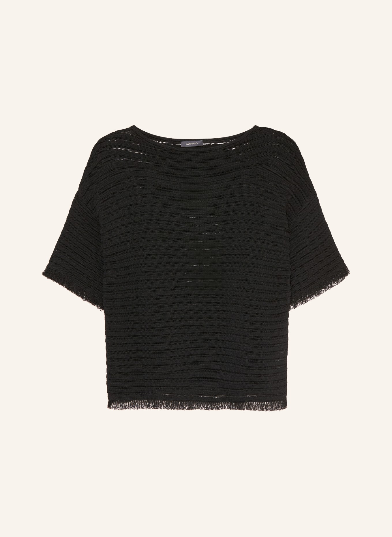 ELENA MIRO Gebreide trui: ZWART