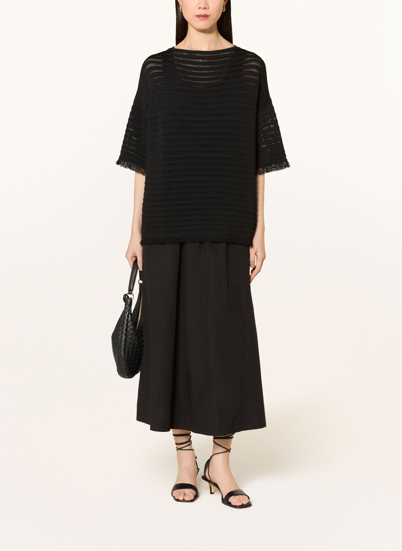 ELENA MIRO Gebreide trui: ZWART