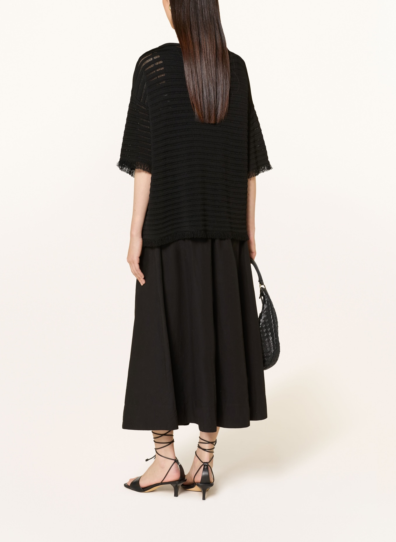 ELENA MIRO Gebreide trui: ZWART