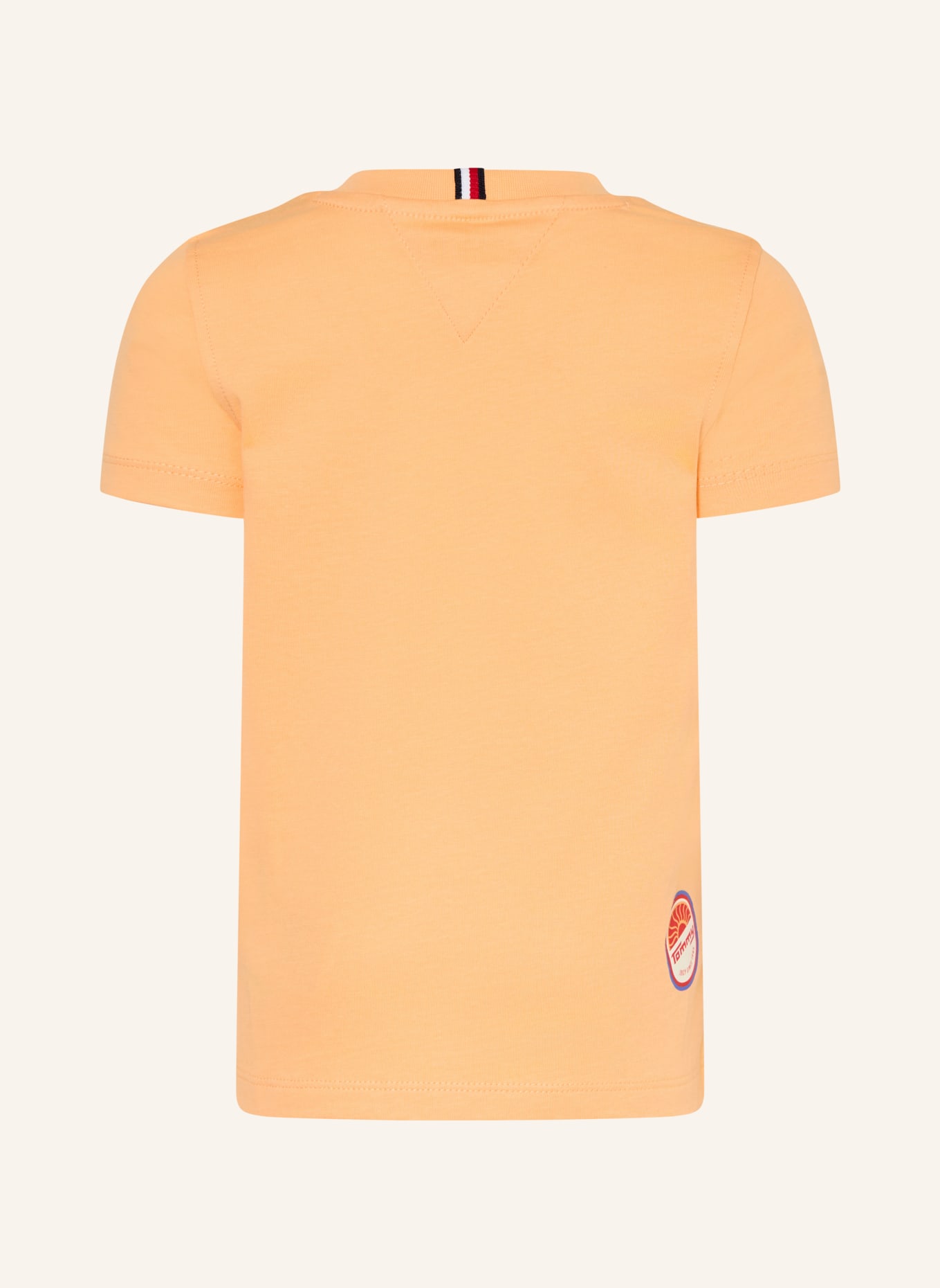 TOMMY HILFIGER T-shirt: LIGHT ORANGE / YELLOW / BLACK