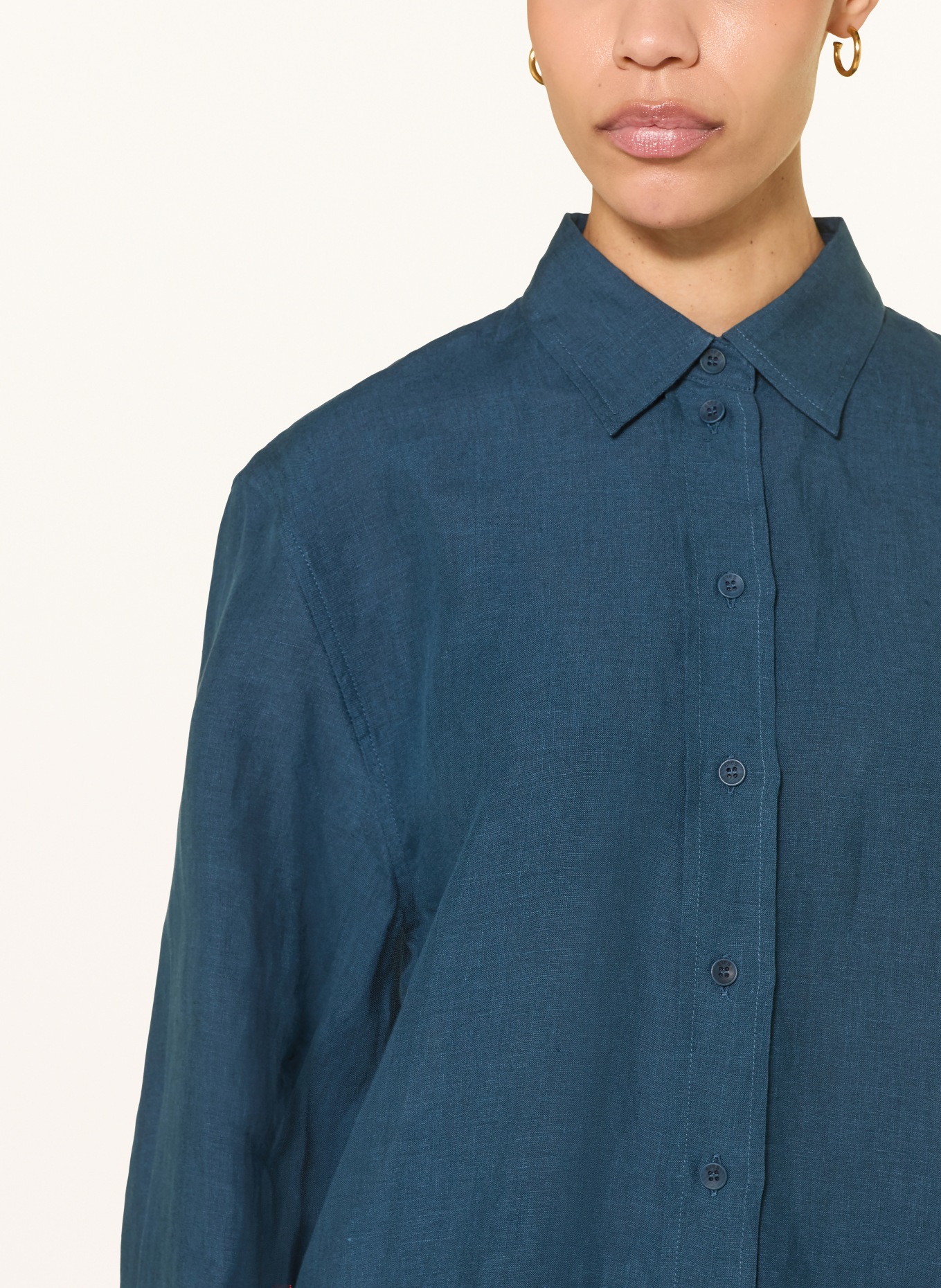 ERES Hemdbluse MIGNONETTE aus Leinen: PETROL