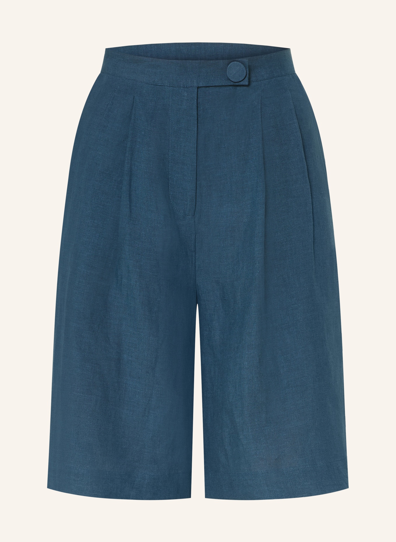 ERES Short en lin PLAISANT: BLEU PÉTROLE