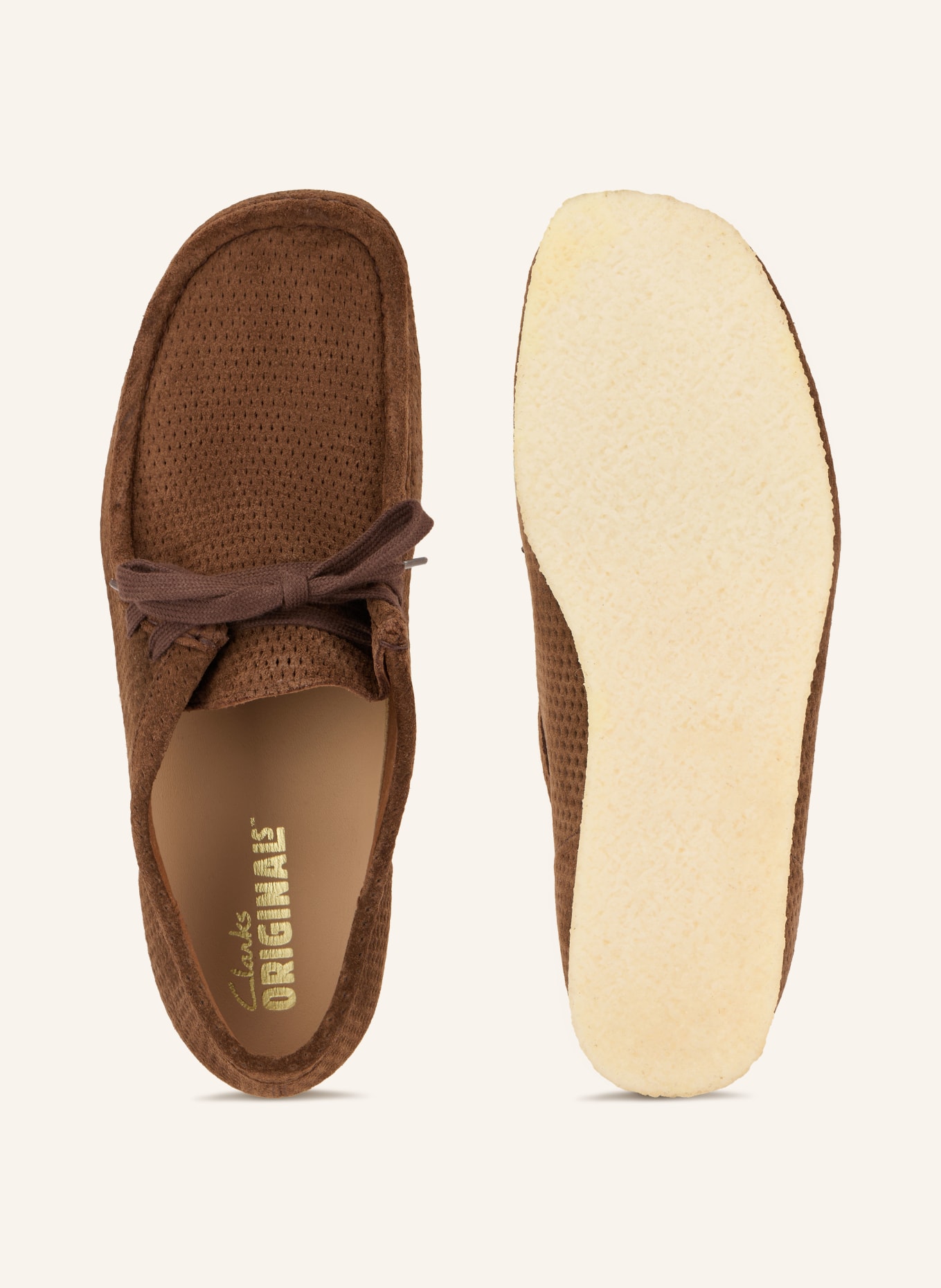 Clarks ORIGINALS Mokassins WALLABEE: BRAUN