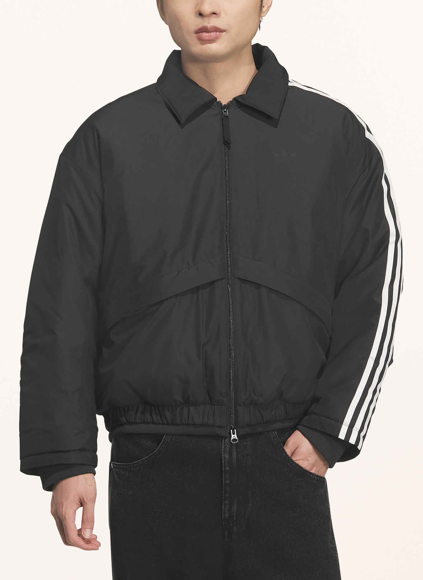 adidas Originals Oversized-Blouson PREMIUM 3S MENS PAD: SCHWARZ / WEISS