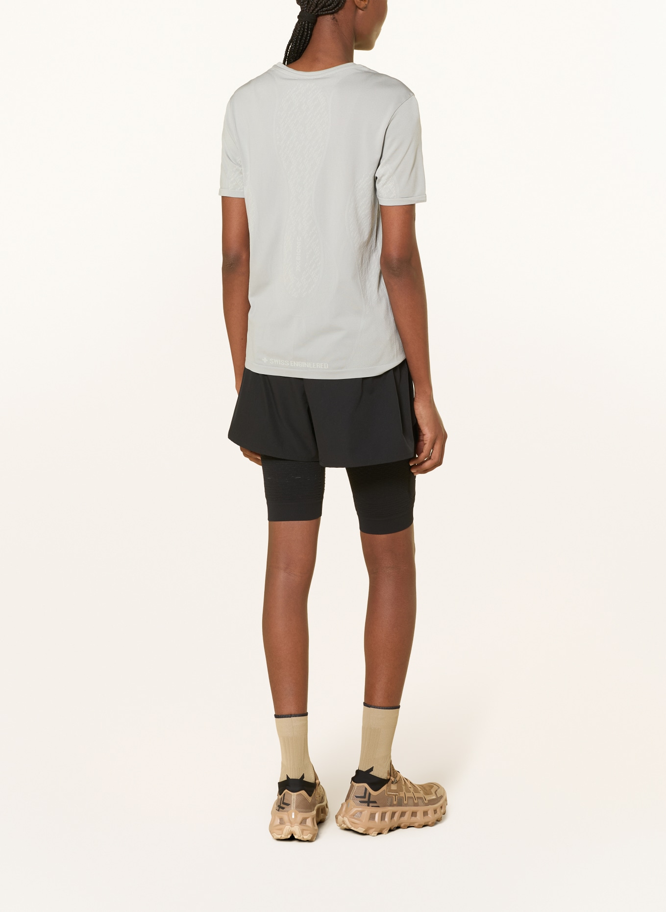 X-BIONIC Koszulka do biegania XCEED RUN DISCOVER: SZARONIEBIESKI