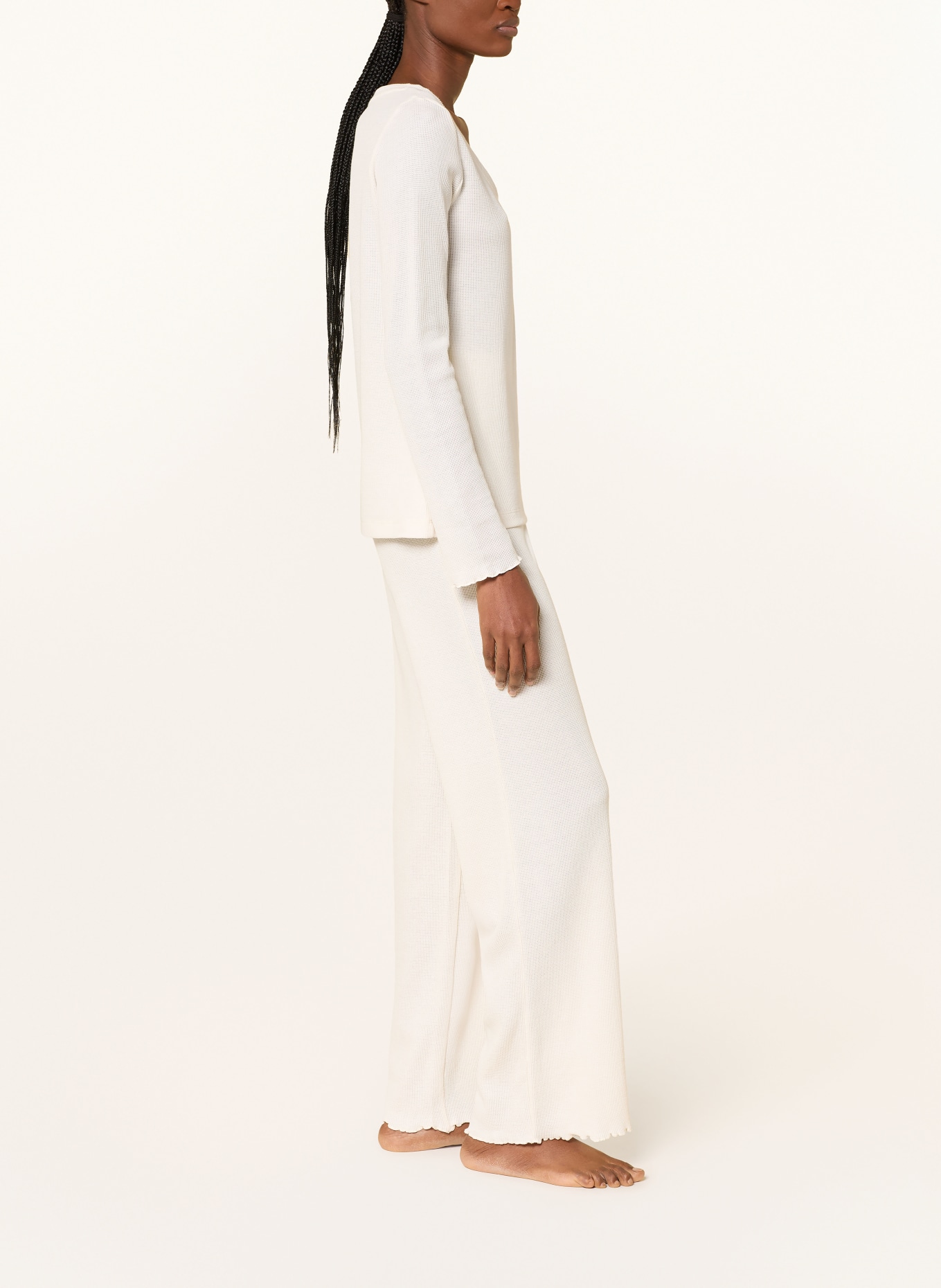 BOSS Pantalon de nuit COSY: CRÈME