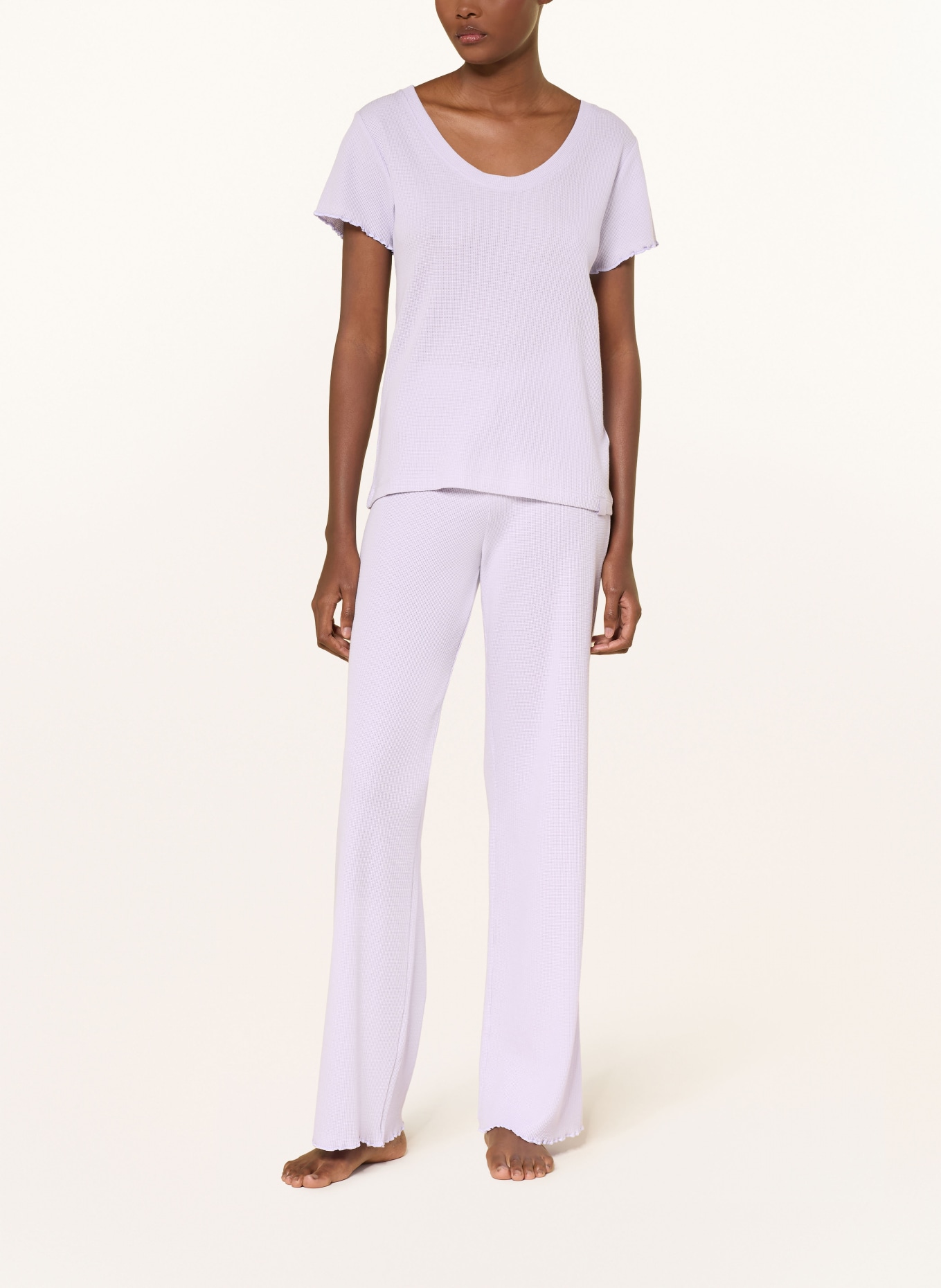 BOSS Schlafhose COSY: HELLLILA