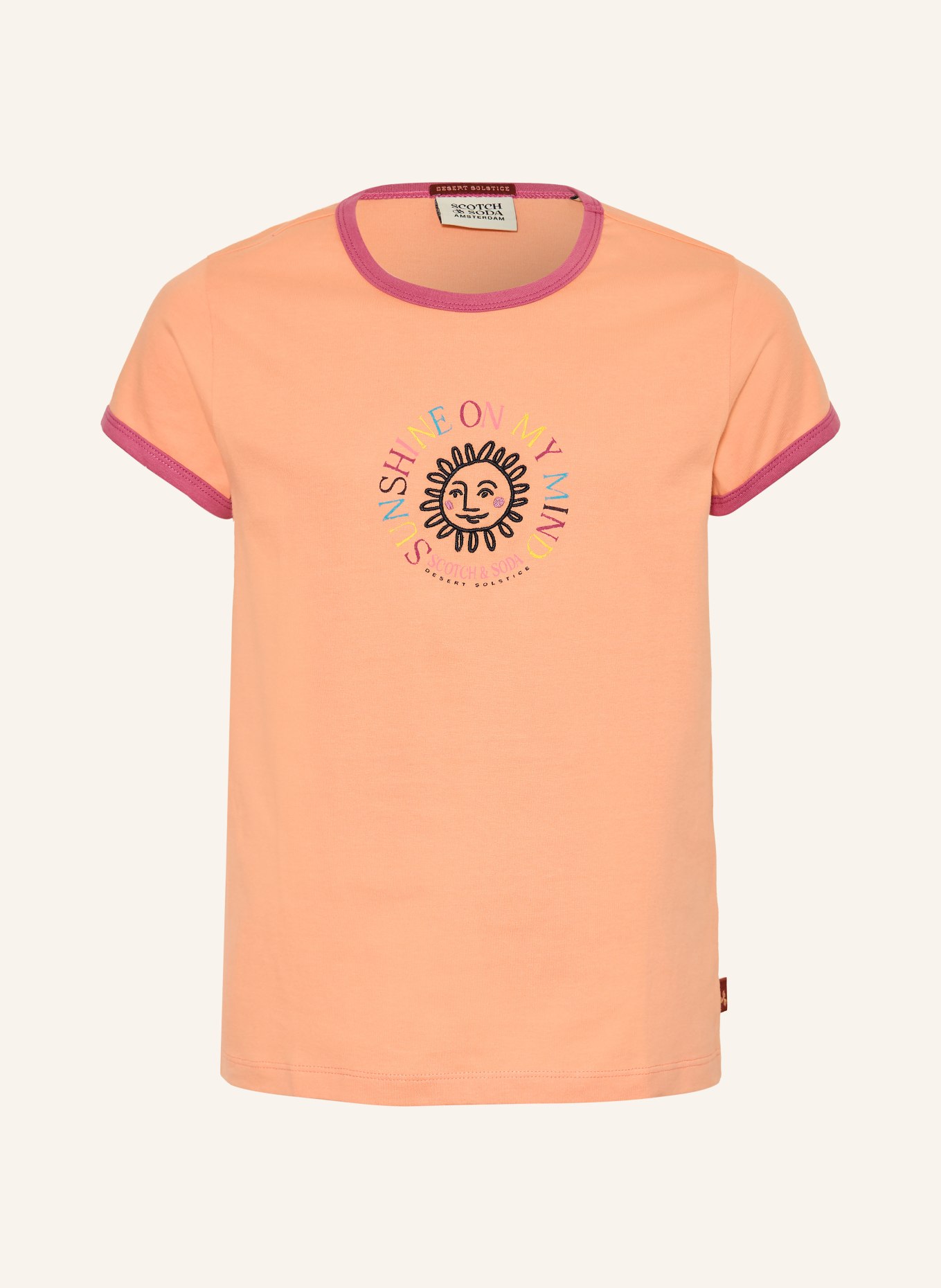 SCOTCH & SODA tričko: LOSOSOVÁ / FIALOVÁ