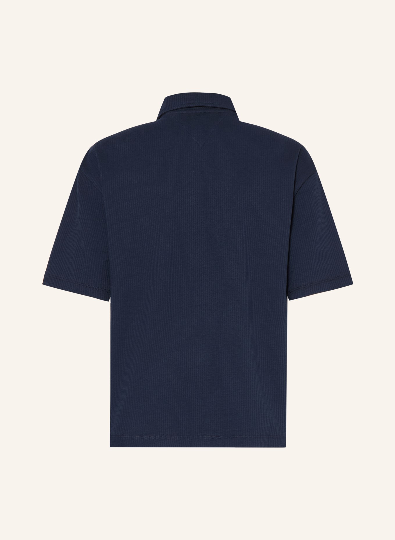 TOMMY HILFIGER Kurzarm-Hemd: DUNKELBLAU