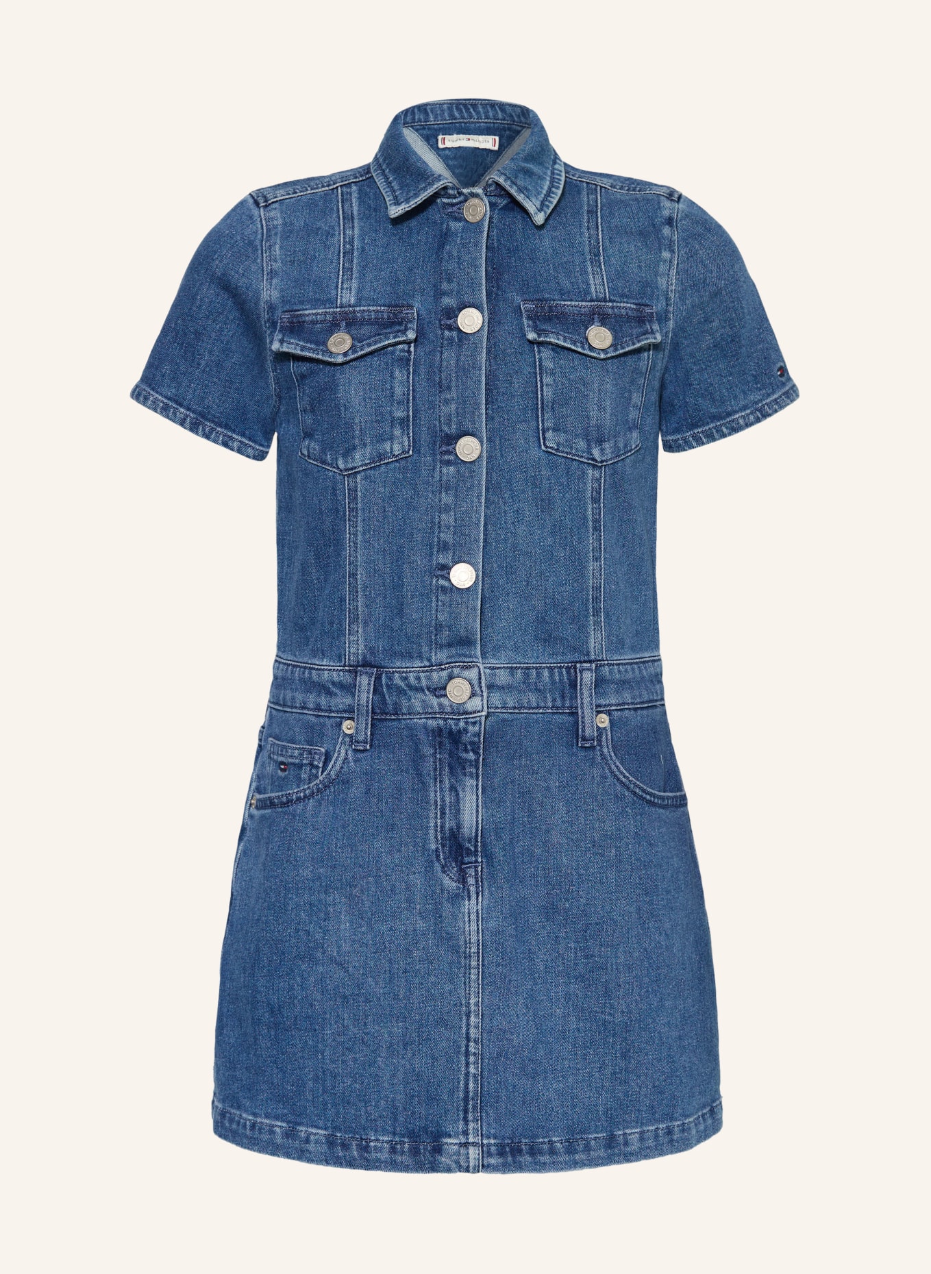 TOMMY HILFIGER Jeanskleid: DUNKELBLAU