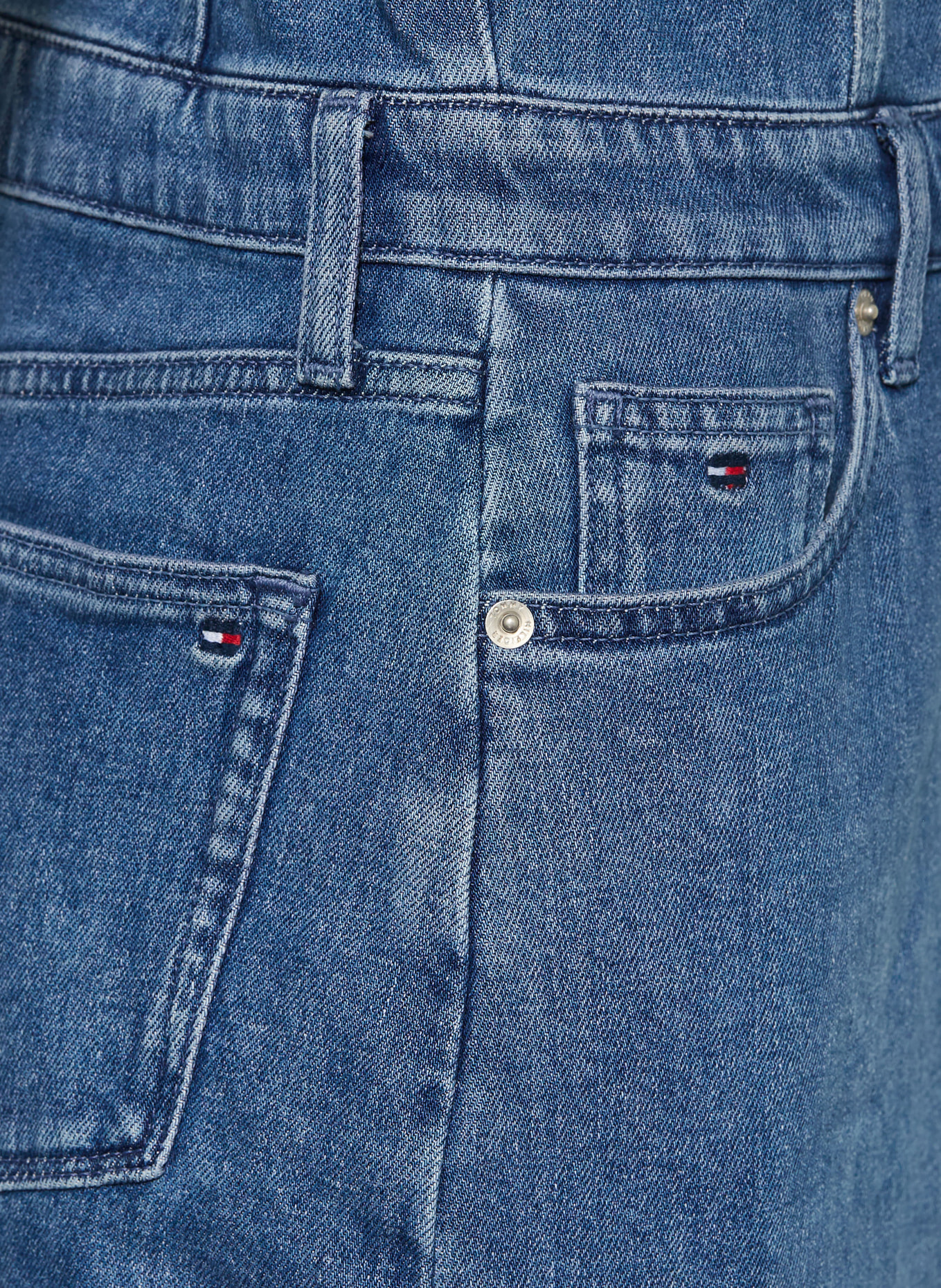 TOMMY HILFIGER Jeanskleid: DUNKELBLAU