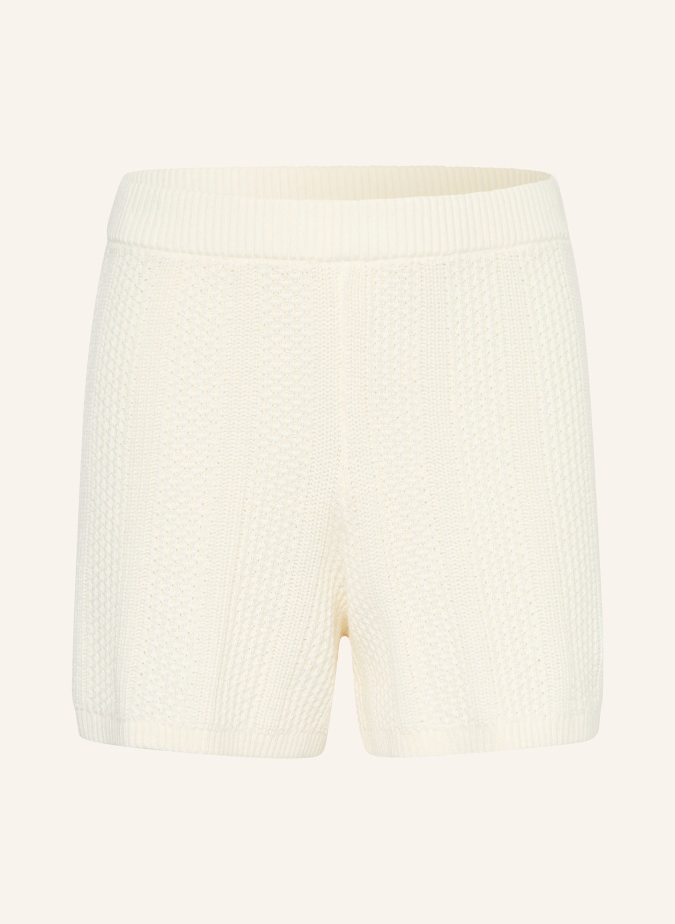 TOMMY HILFIGER Gebreide korte broek: ECRU