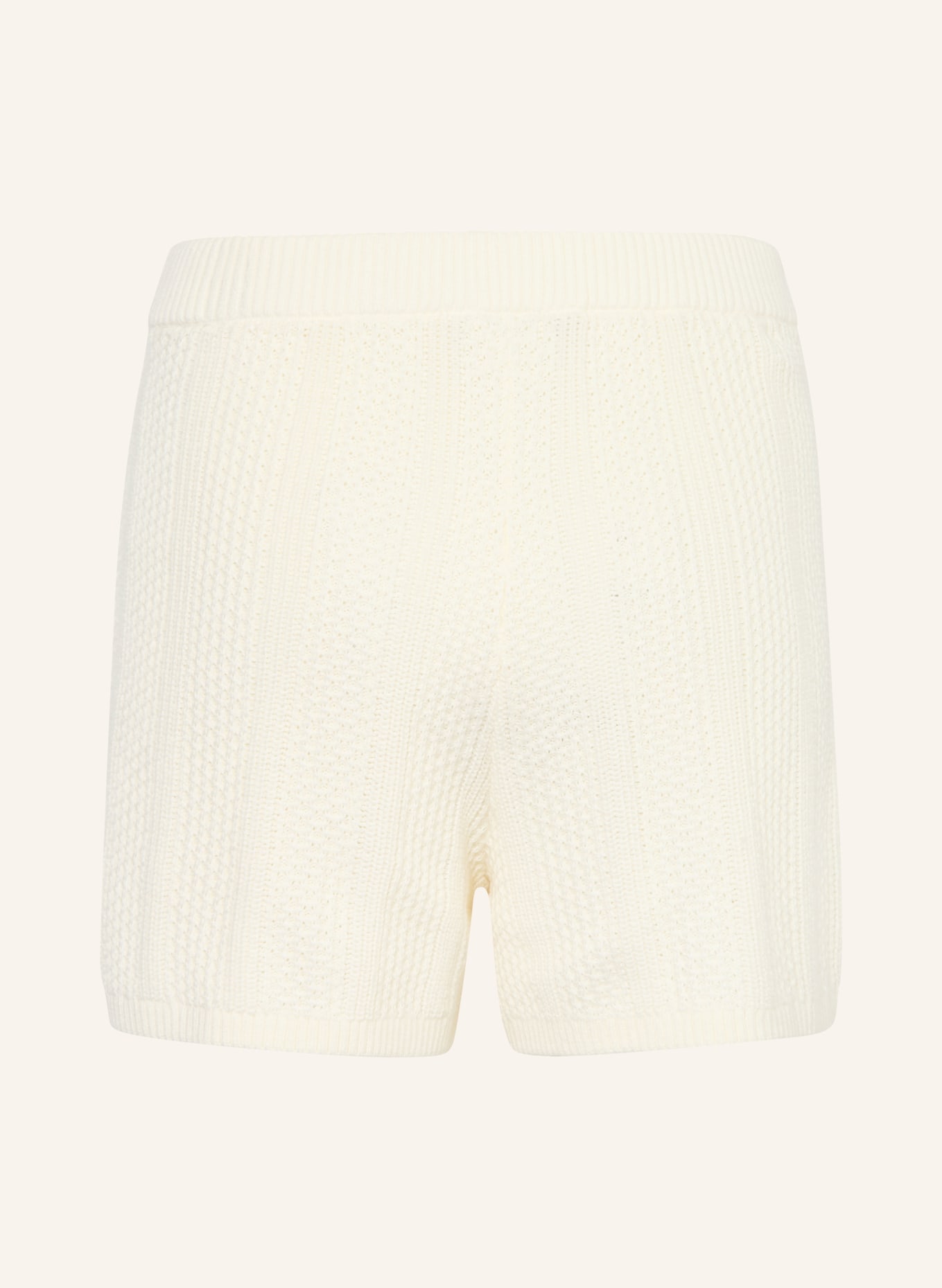 TOMMY HILFIGER Gebreide korte broek: ECRU