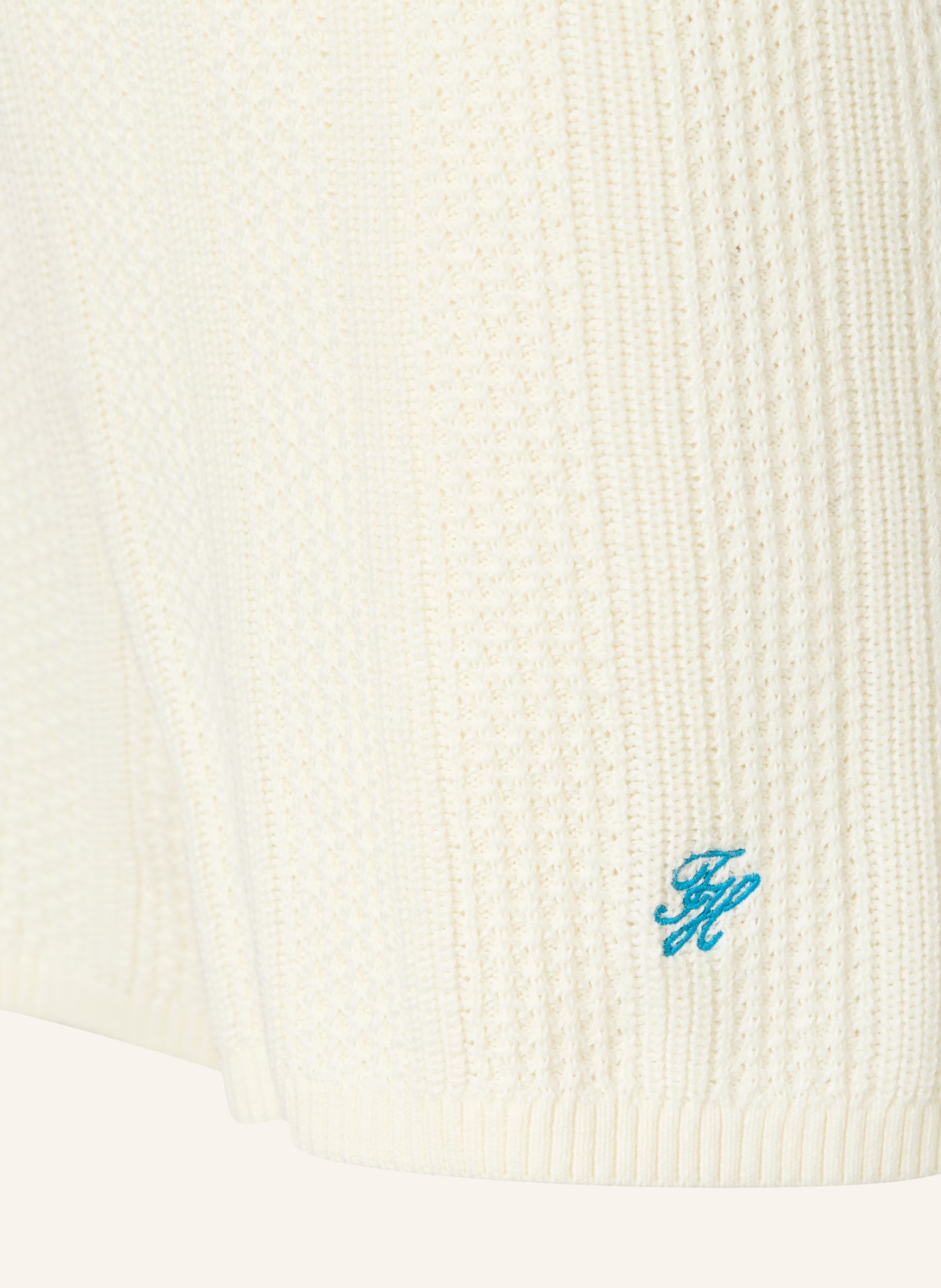 TOMMY HILFIGER Gebreide korte broek: ECRU