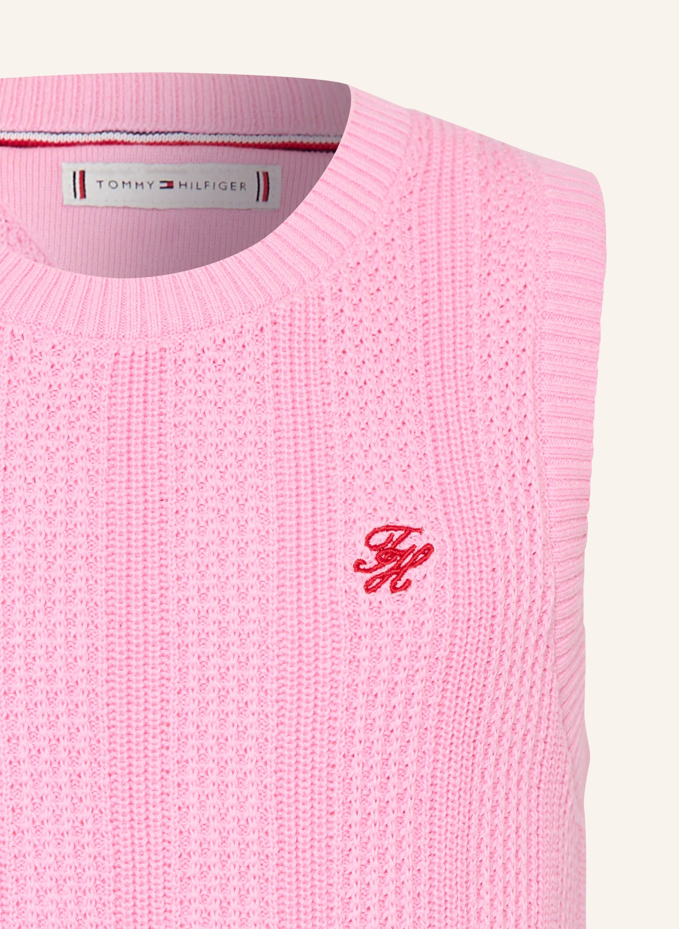 TOMMY HILFIGER Gebreide jurk: ROZE