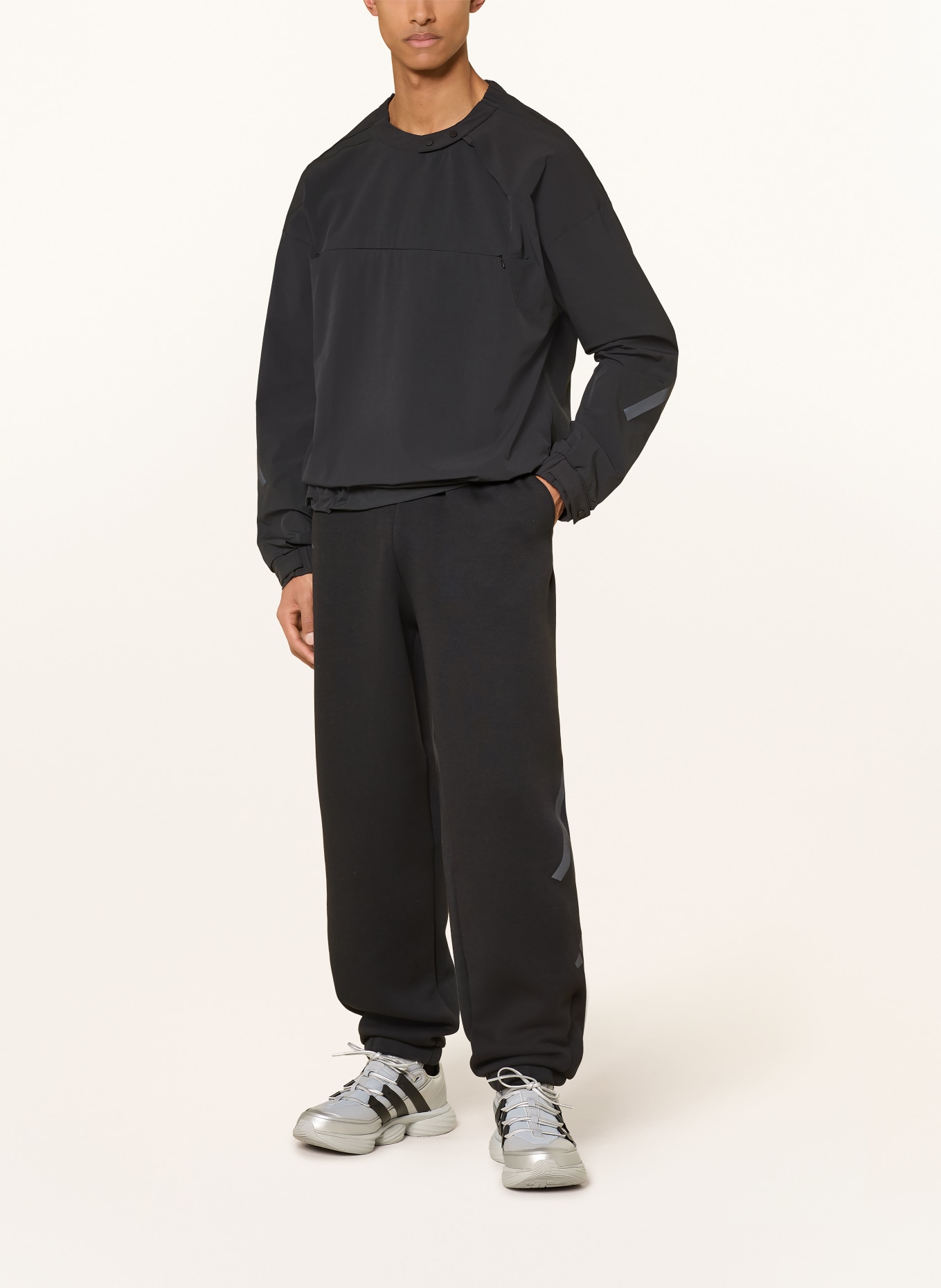 adidas Z.N.E. UNIFORM Slip-On Jacket: BLACK