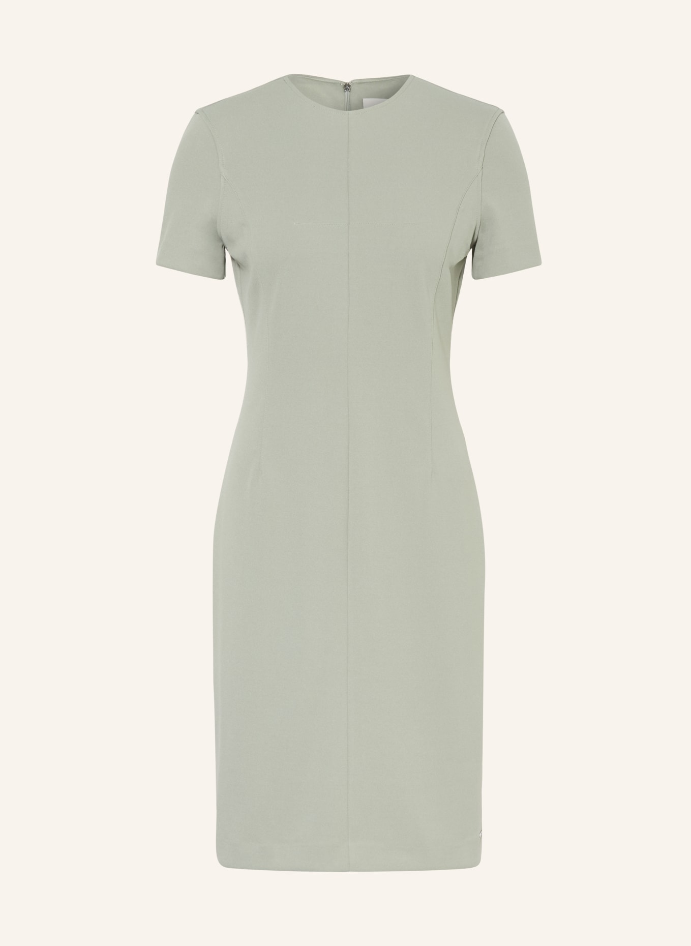 Calvin Klein etuiové šaty: SVĚTLE ZELENÁ