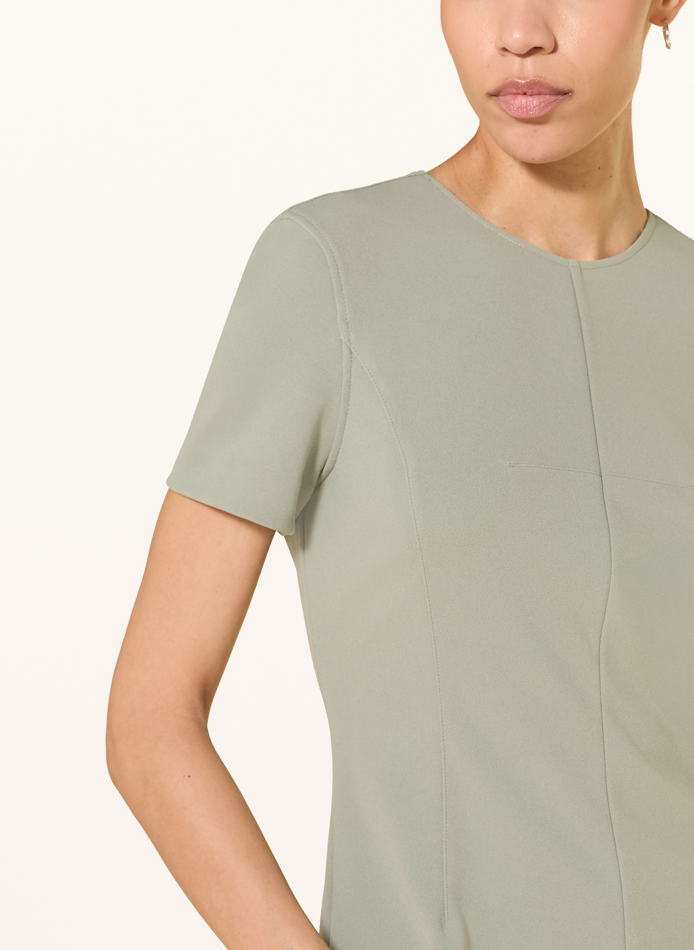 Calvin Klein etuiové šaty: SVĚTLE ZELENÁ