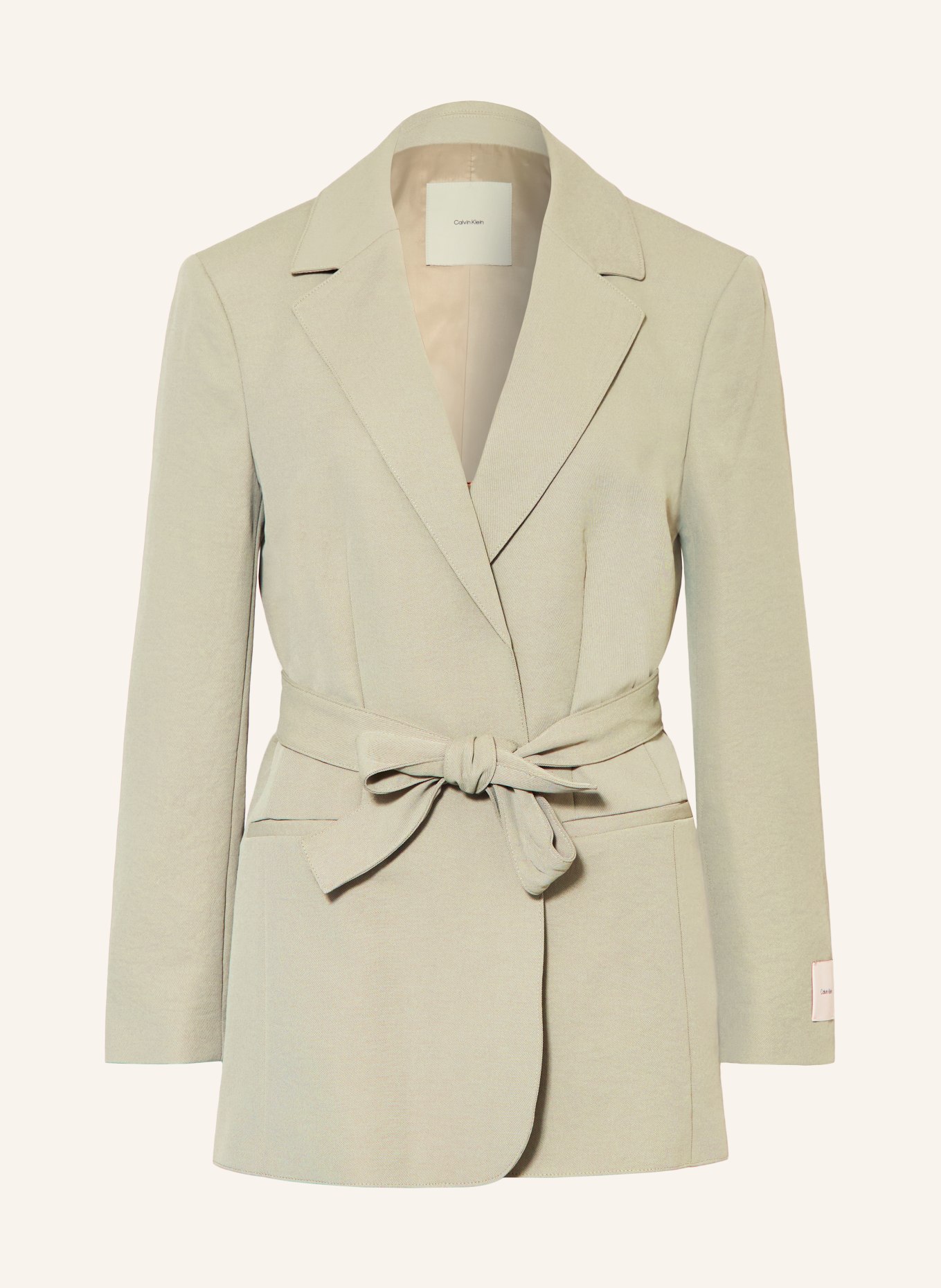 Calvin Klein dlouhý sako: SVĚTLE ZELENÁ