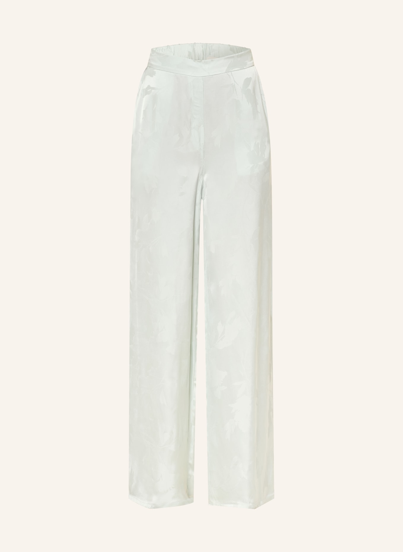 Calvin Klein Spodnie z satyny: JASNOZIELONY