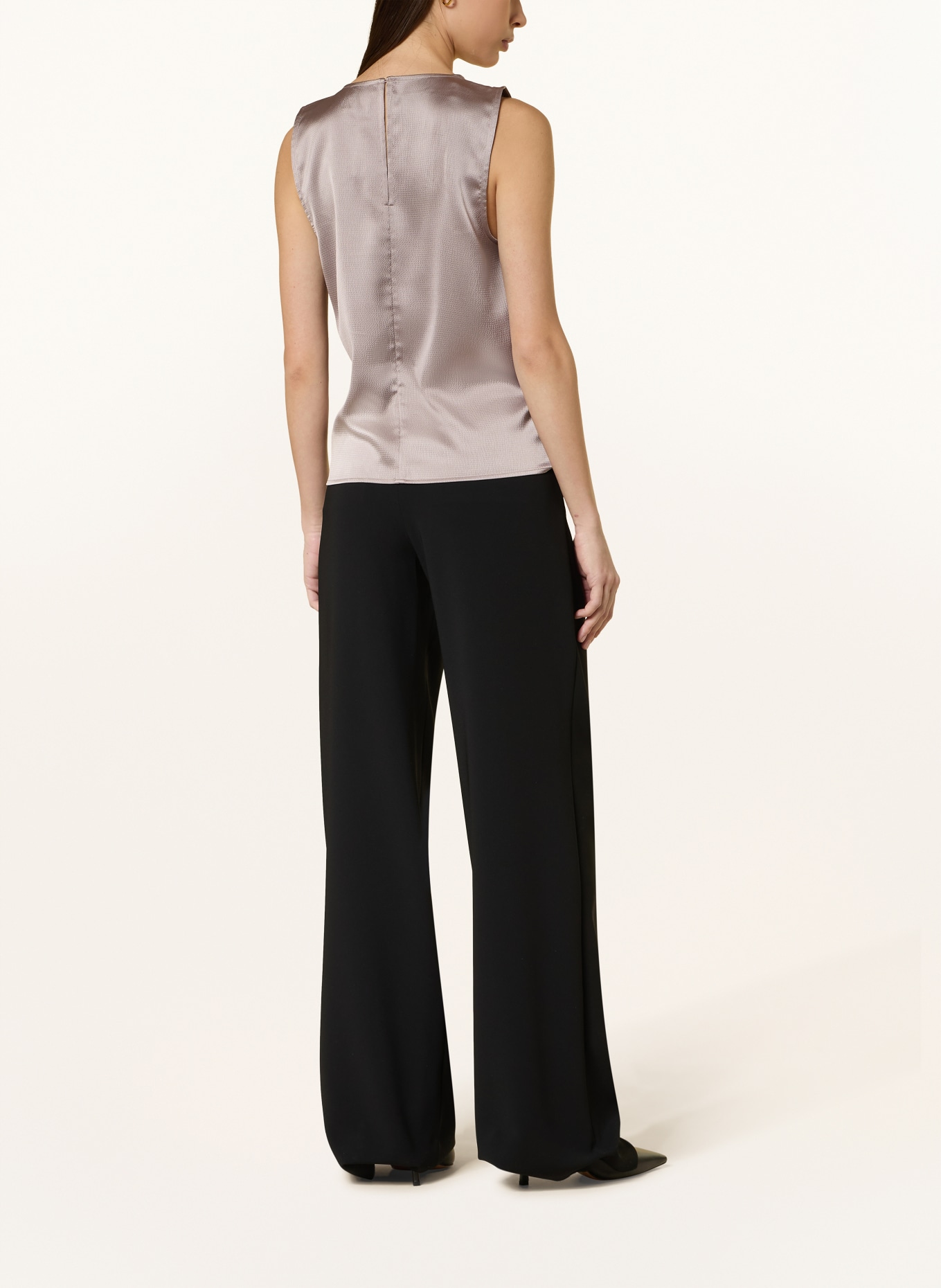 Calvin Klein satijnen top: ROSÉ