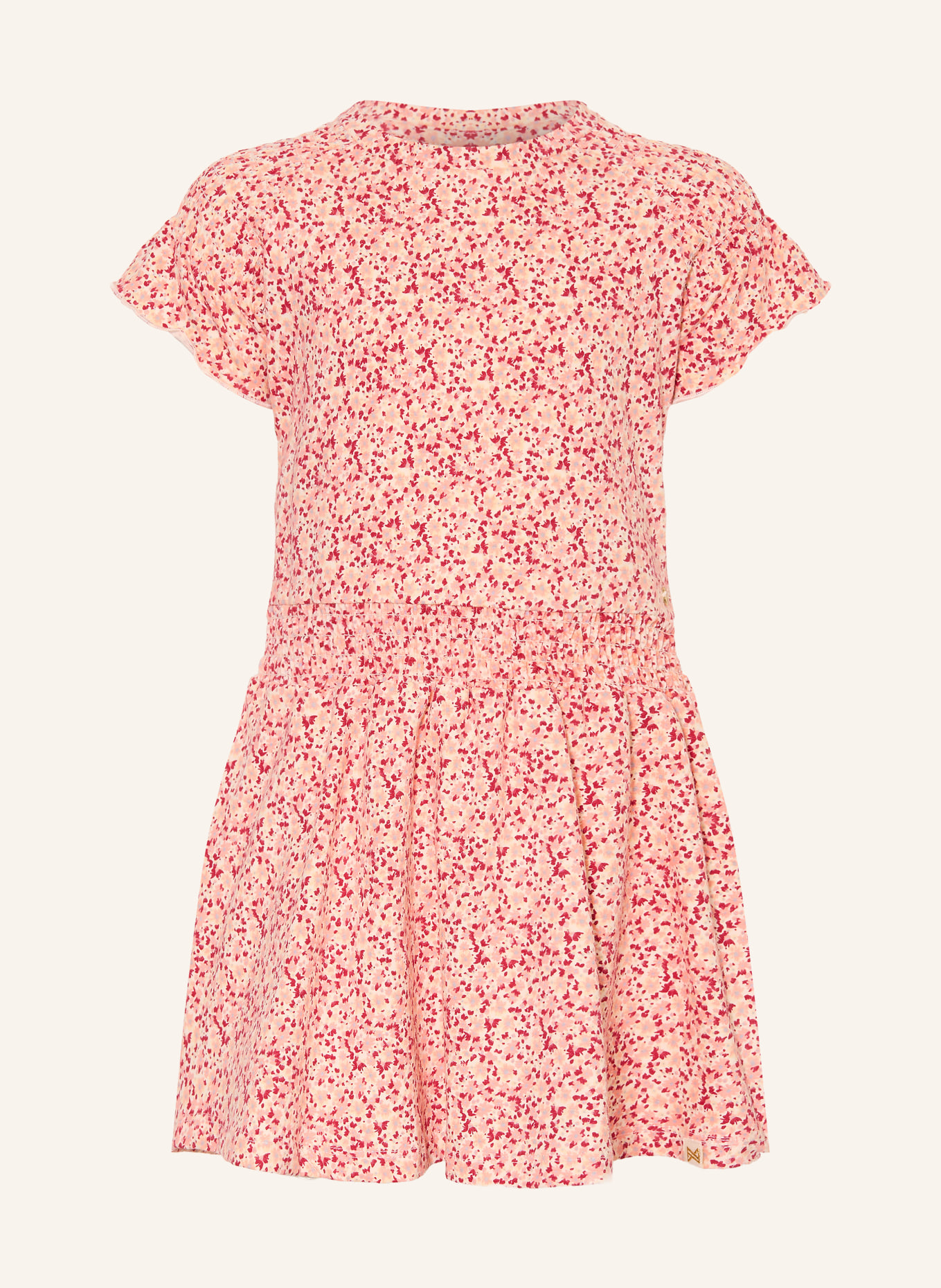 Koko Noko Kleid: BEIGE / DUNKELROT / HELLORANGE