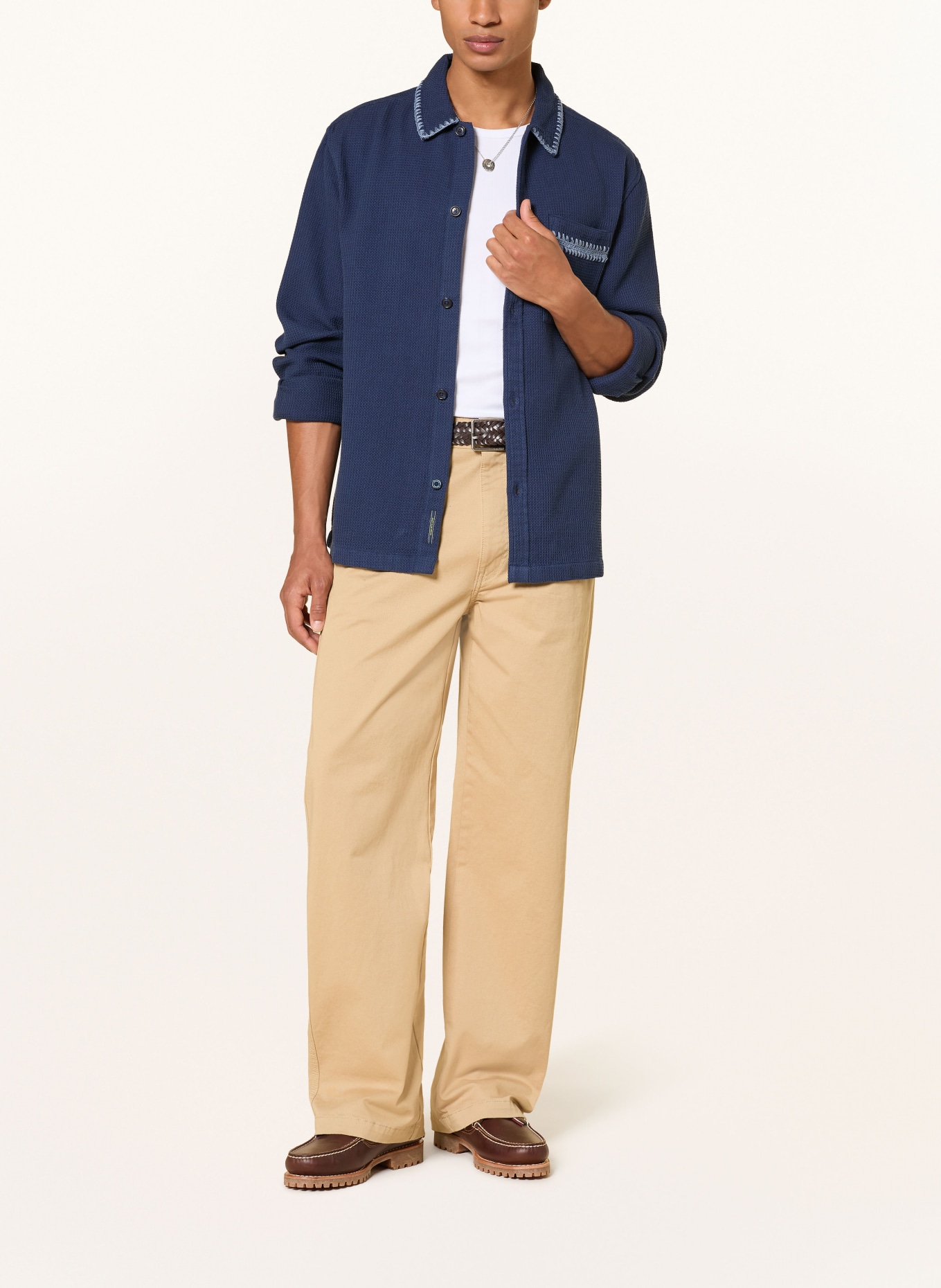 SCOTCH & SODA Overjacket: DUNKELBLAU / HELLBLAU