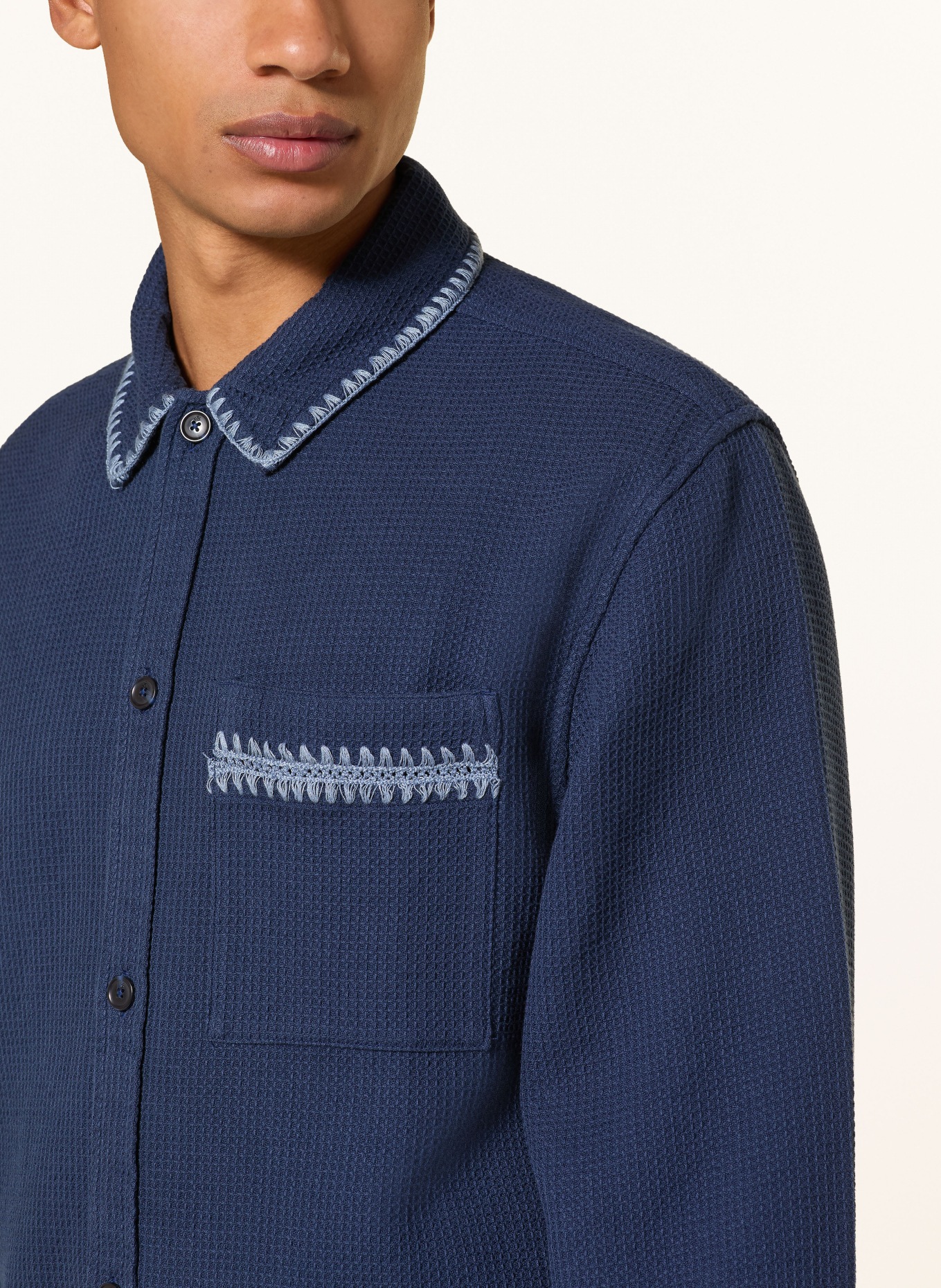 SCOTCH & SODA Overjacket: DUNKELBLAU / HELLBLAU