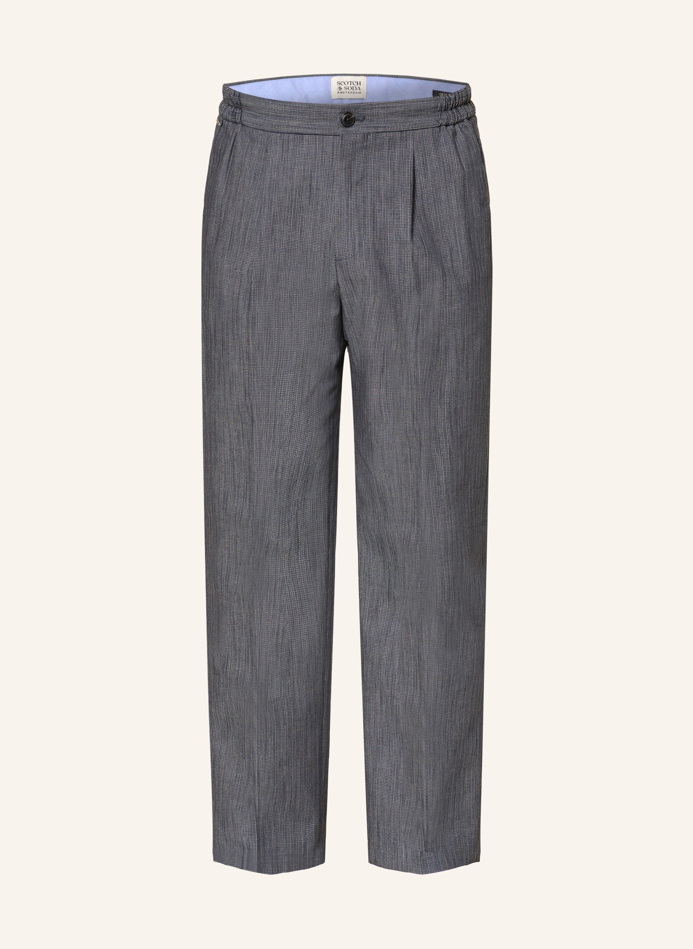 SCOTCH & SODA Pantalon chino OLIVER coupe décontractée: BLEU FONCÉ / CHAMEAU / ÉCRU