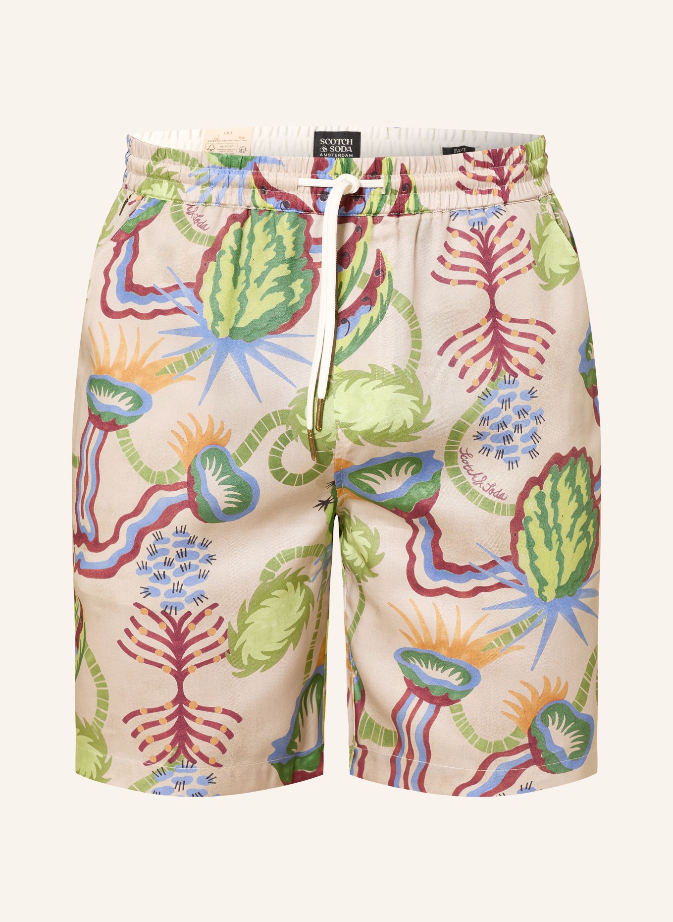 SCOTCH & SODA Shorts FAVE: GRÜN / DUNKELROT / BLAU