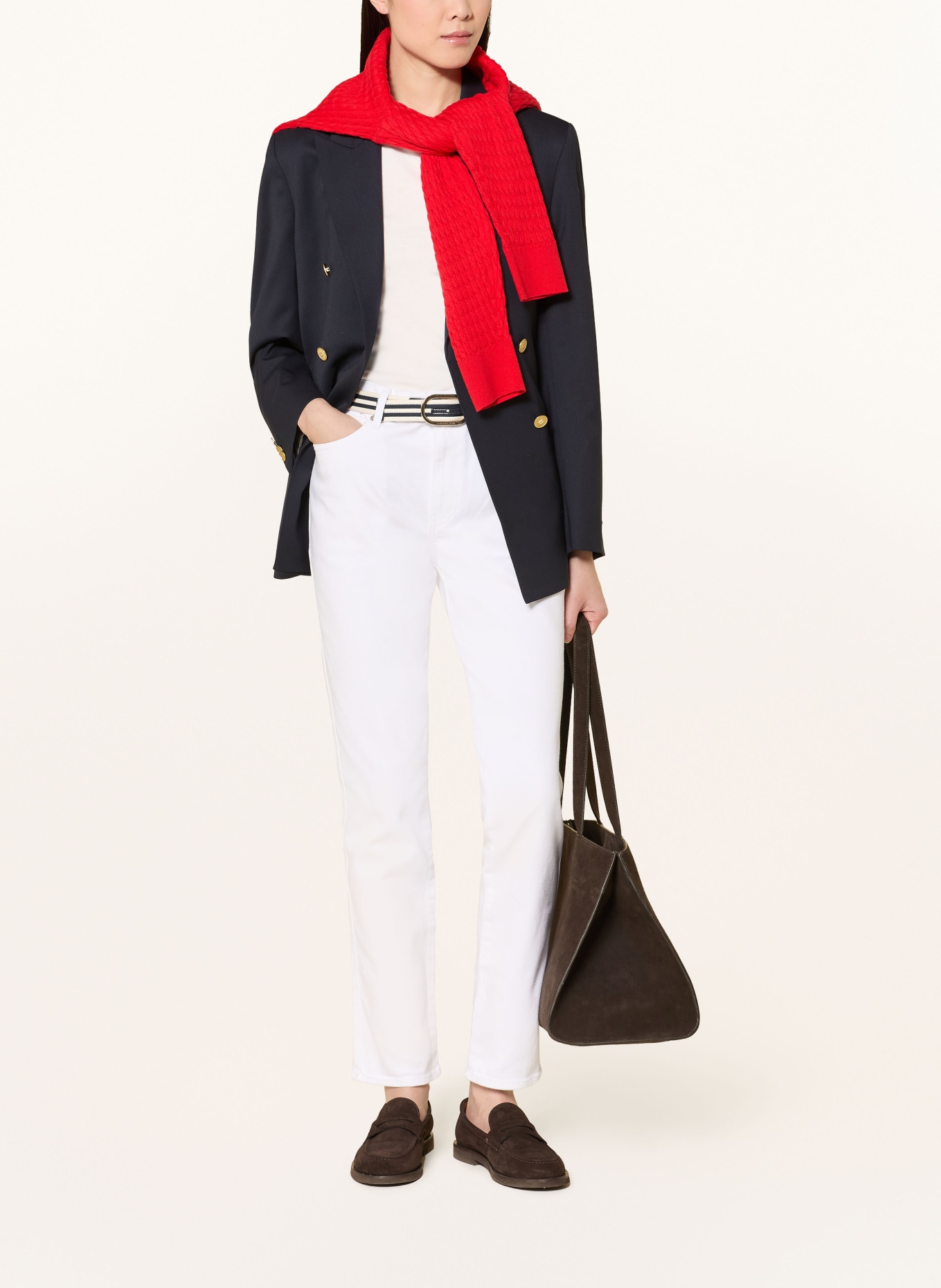 TOMMY HILFIGER Skinny Jeans: YCF TH OPTIC WHITE