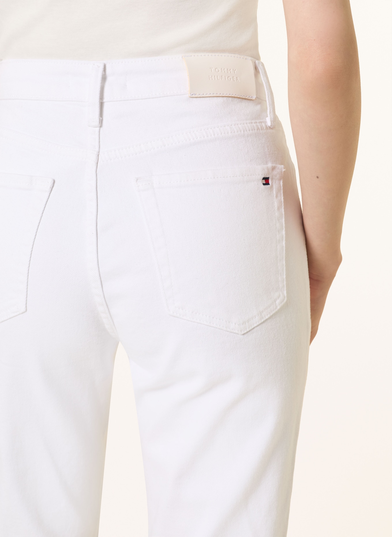 TOMMY HILFIGER Skinny Jeans: YCF TH OPTIC WHITE