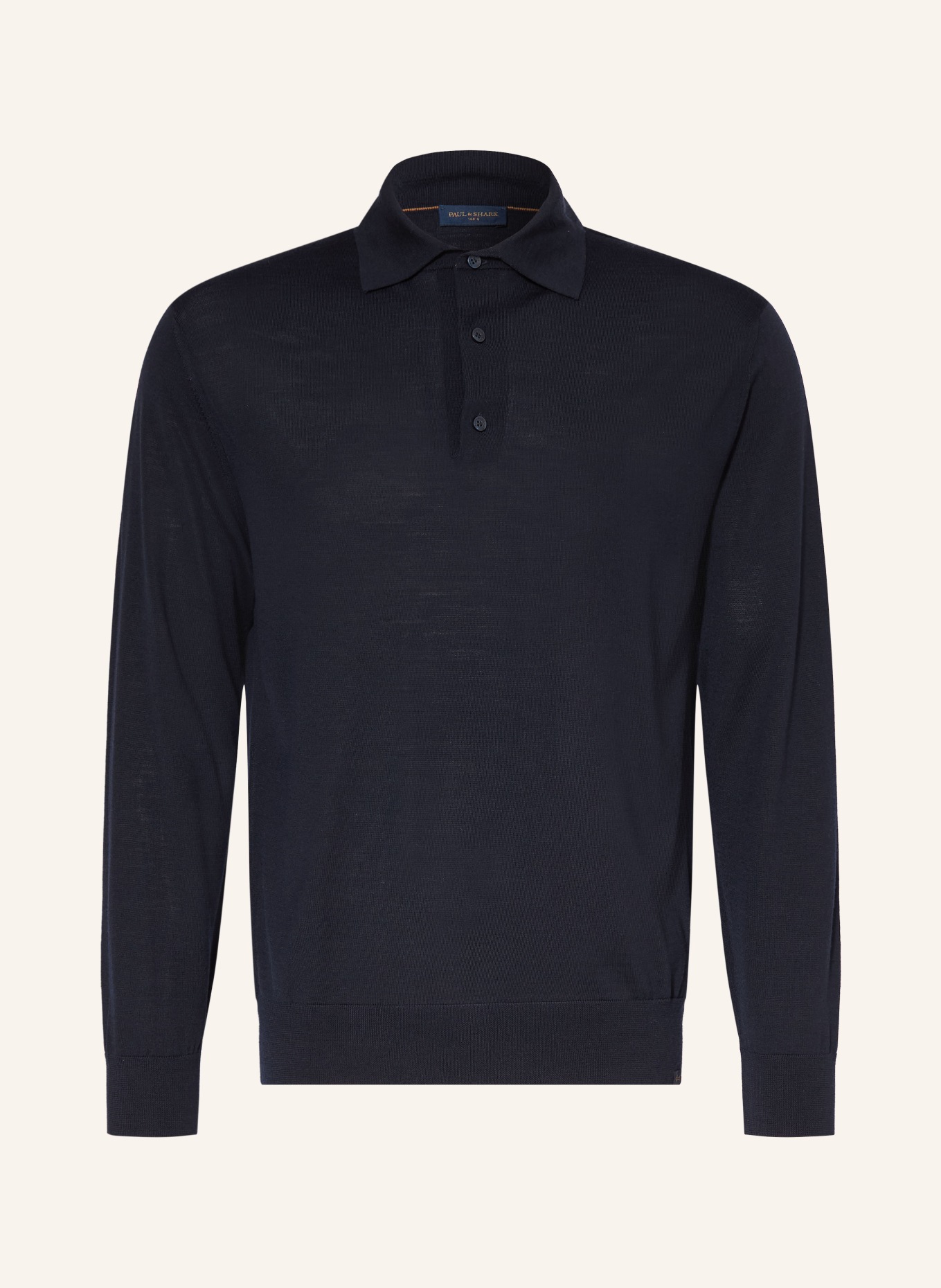 PAUL & SHARK Polo en maille Regular Fit en laine mérinos: BLEU FONCÉ