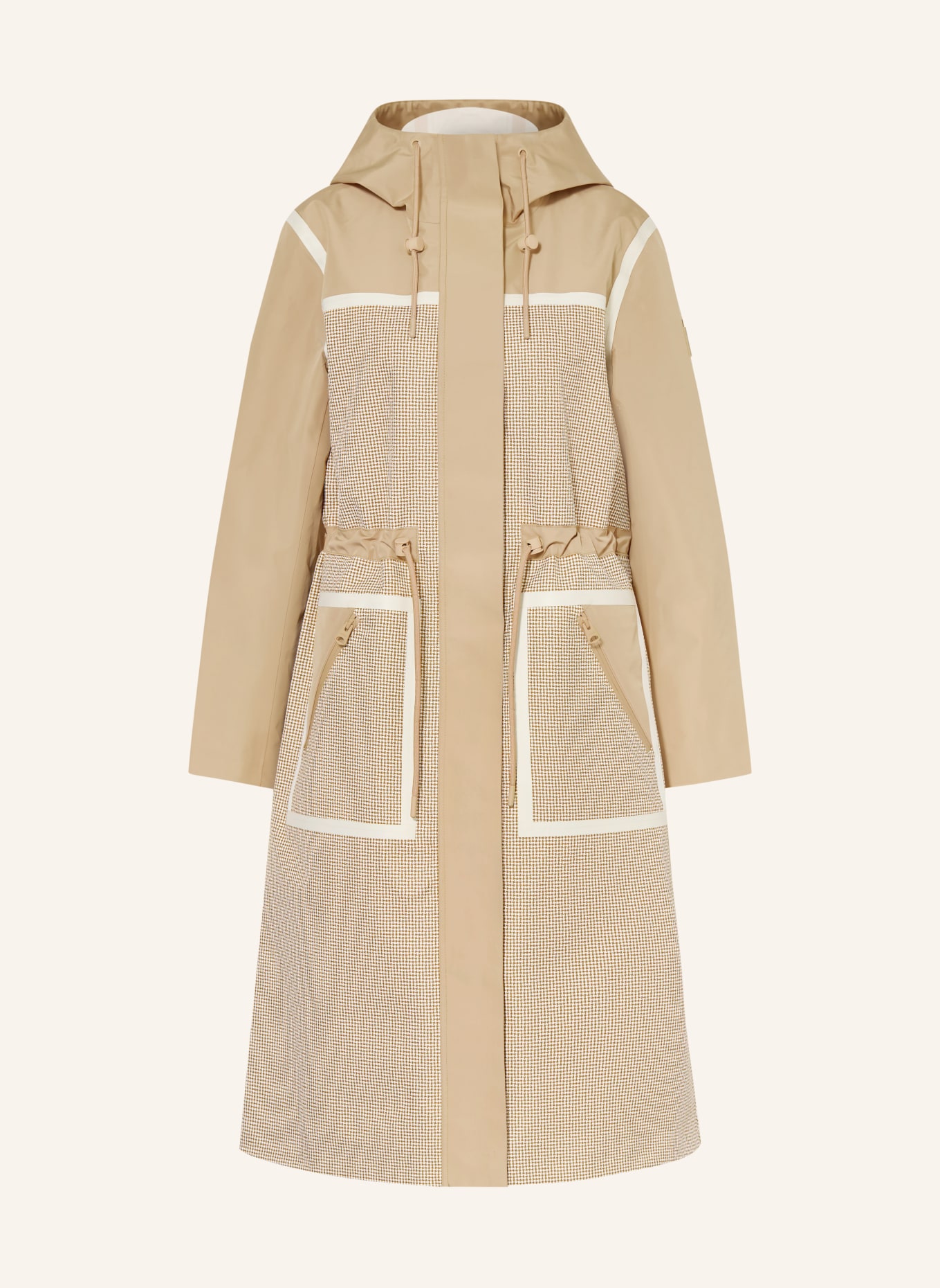 Mackage Trenchcoat JANA-HT: BEIGE / WIT