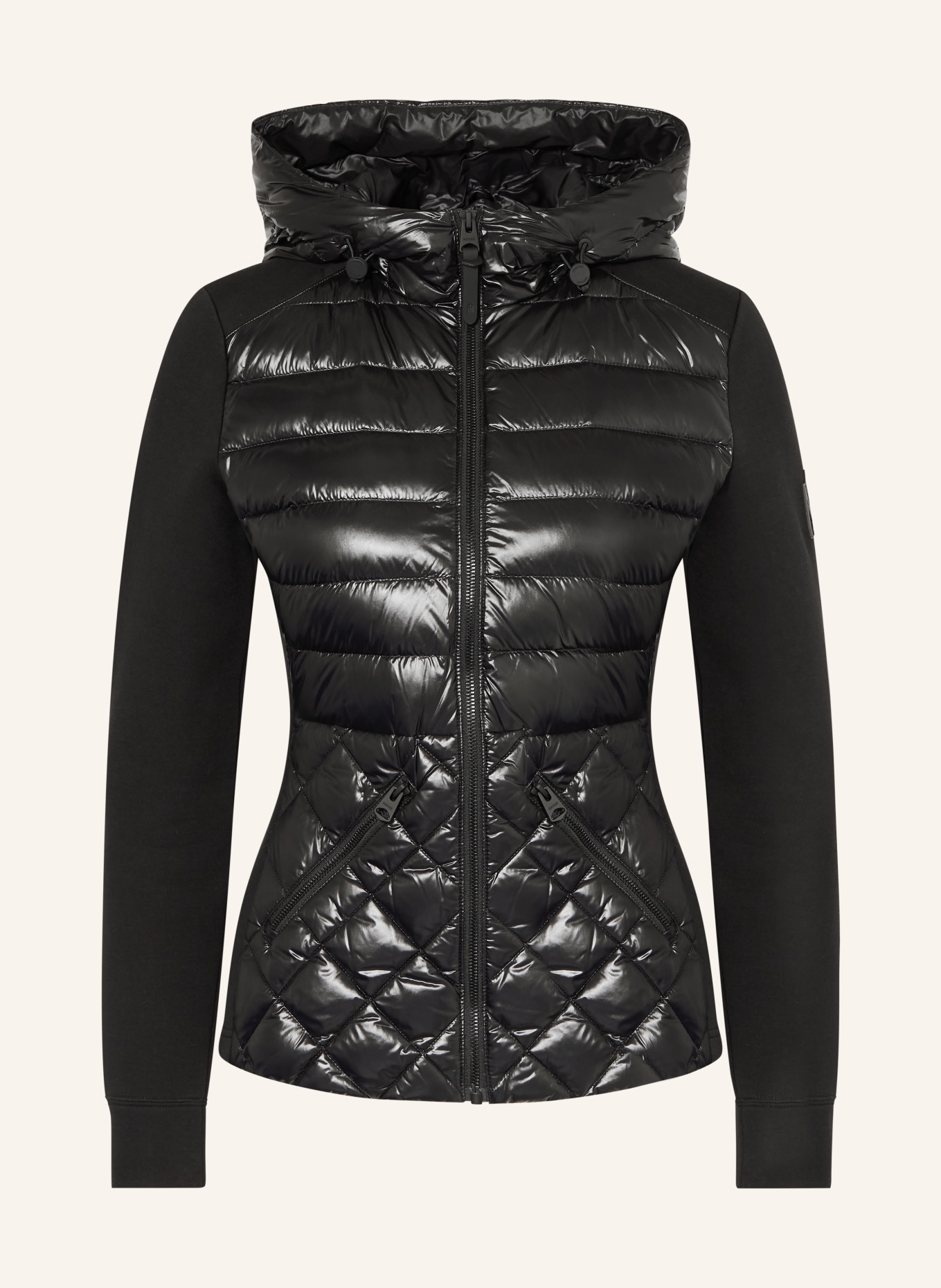 Mackage AGATHA-donsjack van gemengde materialen: ZWART