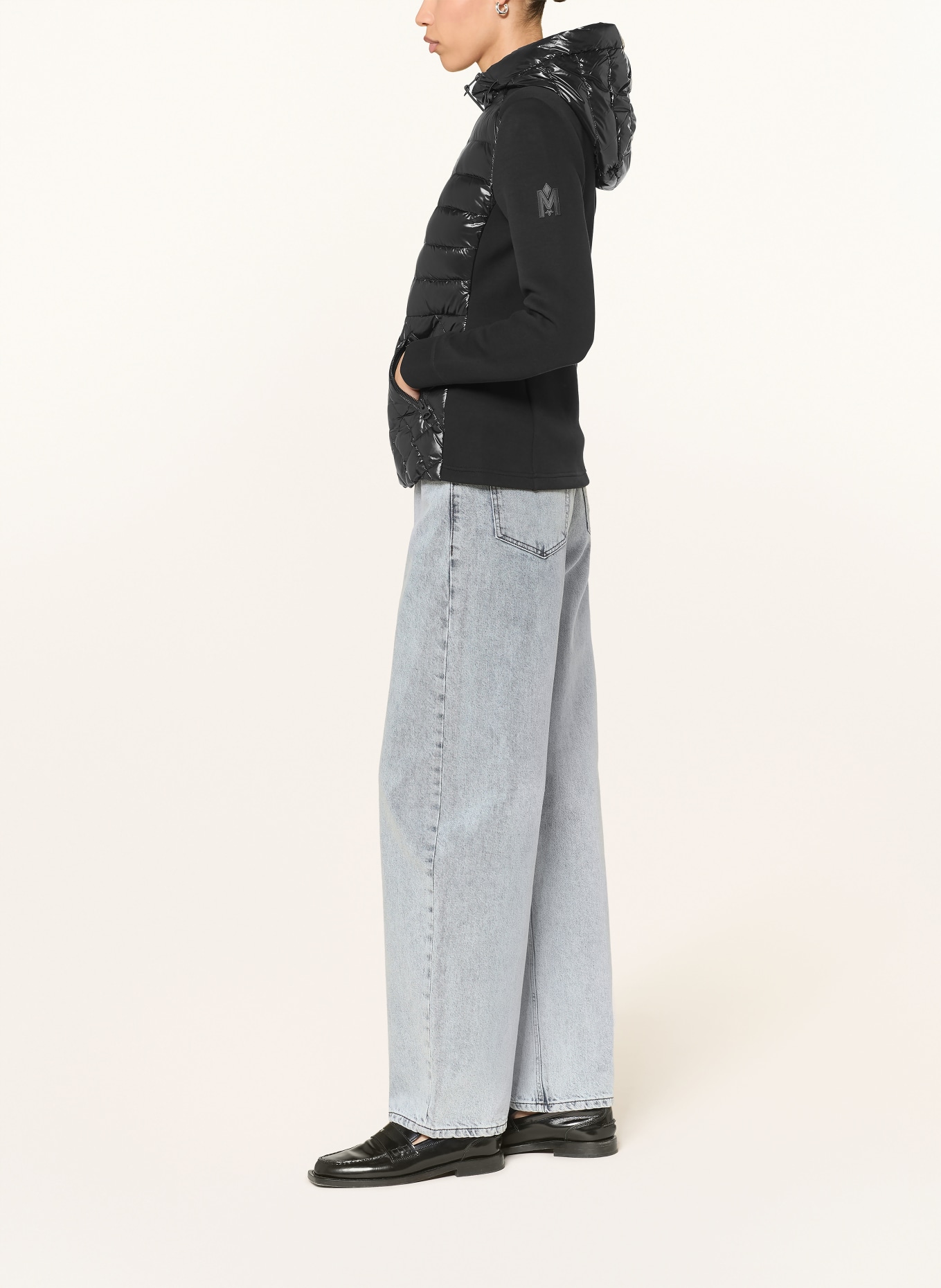 Mackage AGATHA-donsjack van gemengde materialen: ZWART