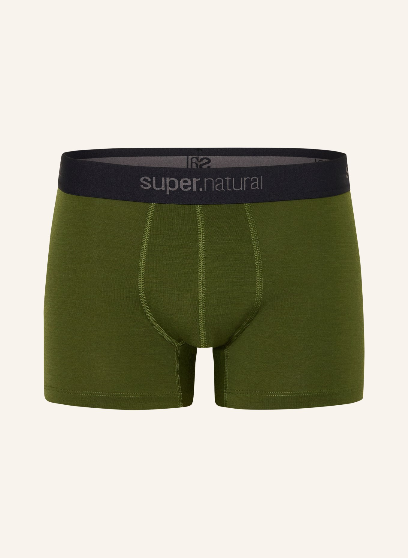 super.natural Functionele boxershorts TUNDRA175 BOXER met merinowol: OLIJF / ZWART