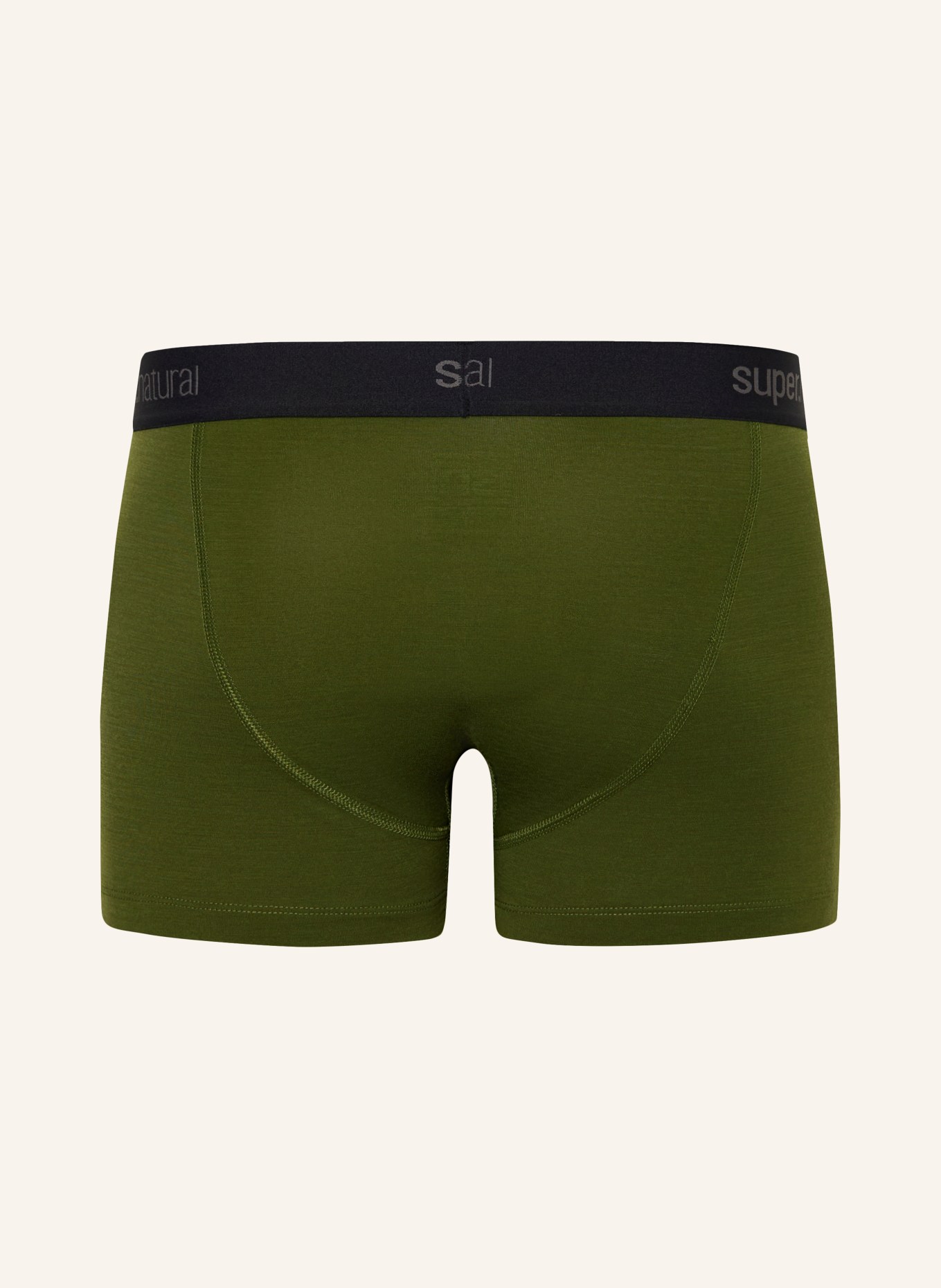 super.natural Functionele boxershorts TUNDRA175 BOXER met merinowol: OLIJF / ZWART