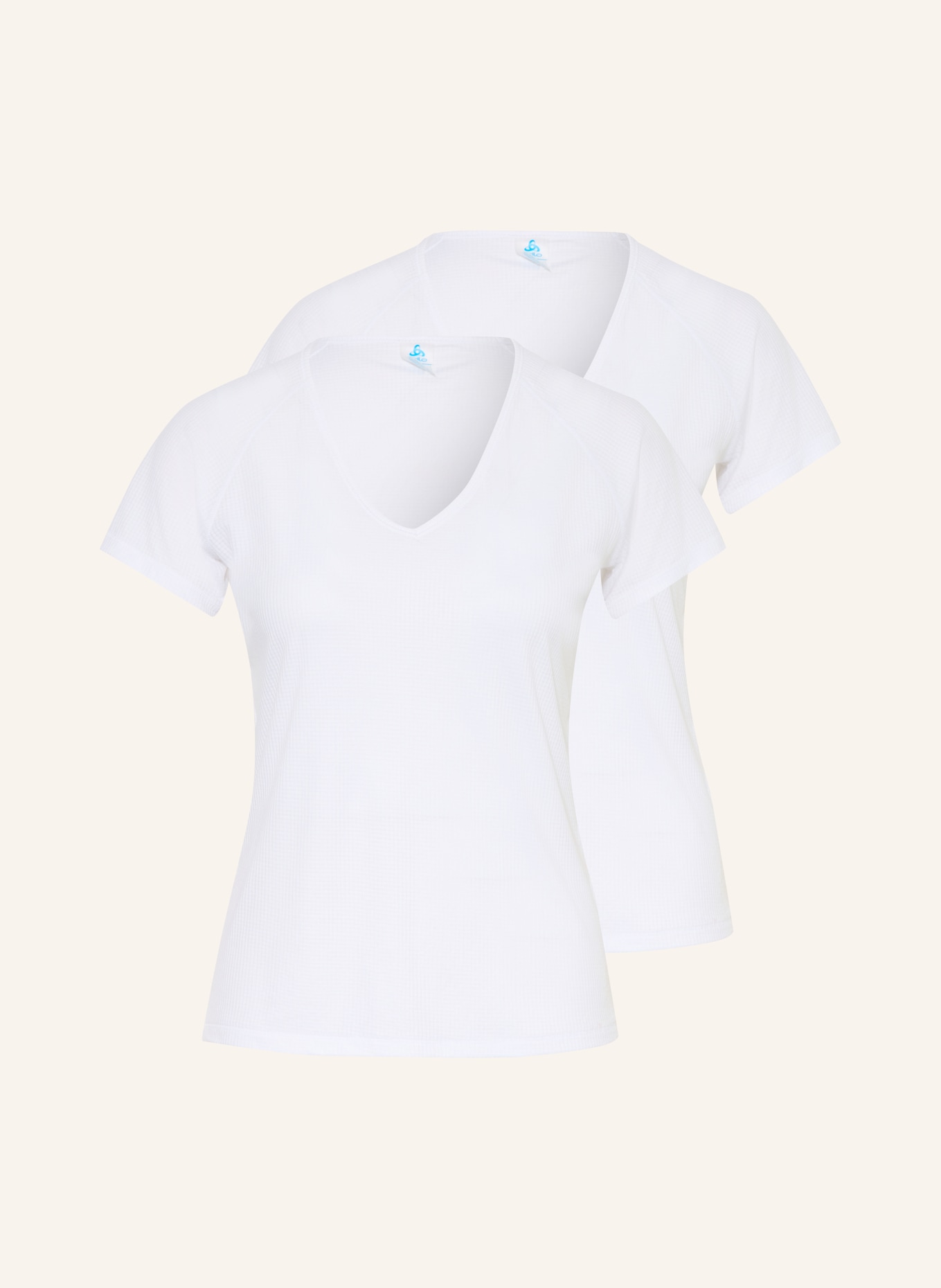 odlo Zestaw 2 sztuk koszulek funkcyjnych ACTIVE LIGHT: BIAŁY