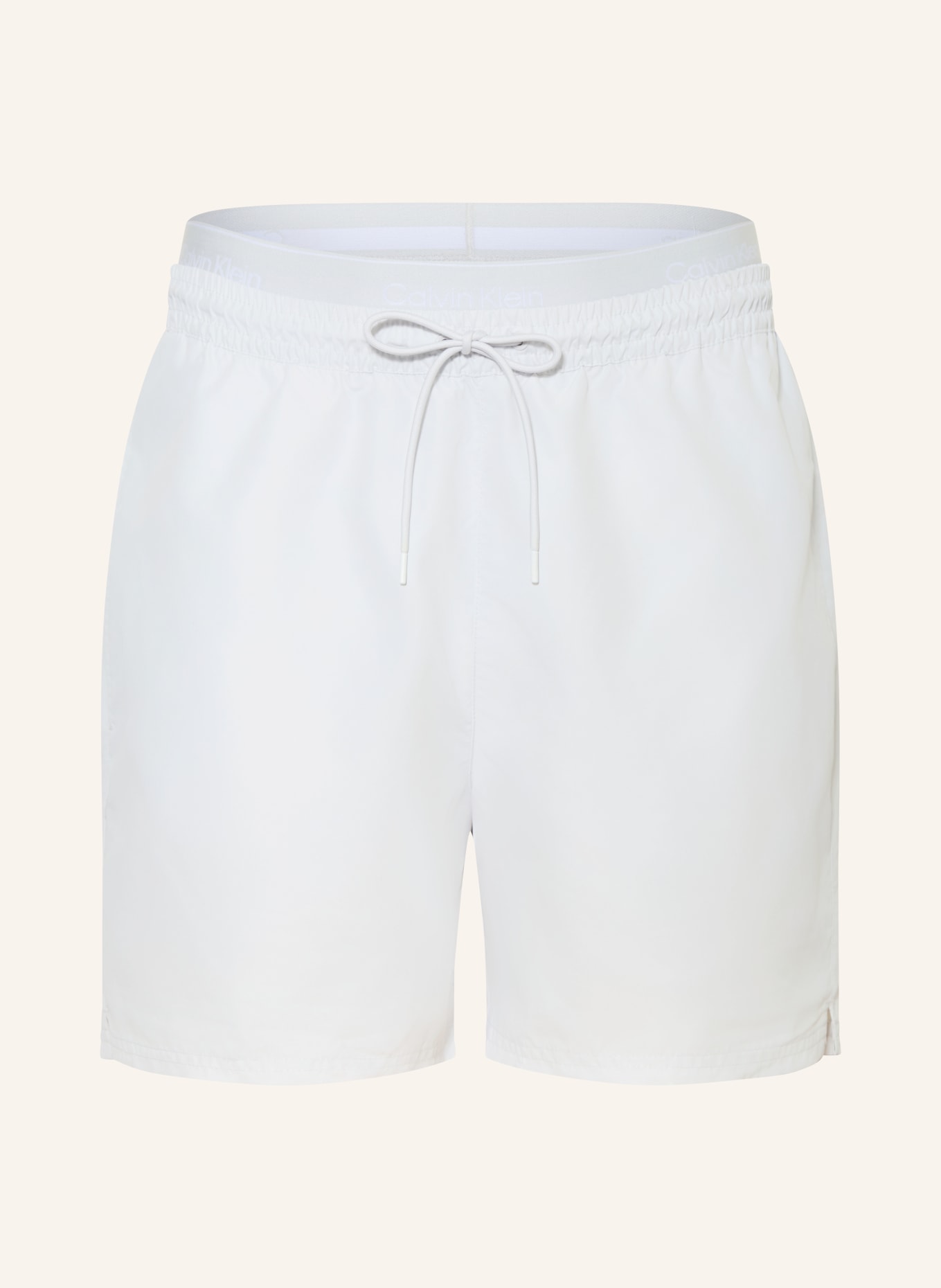 Calvin Klein swim shorts: LIGHT GRAY / WHITE