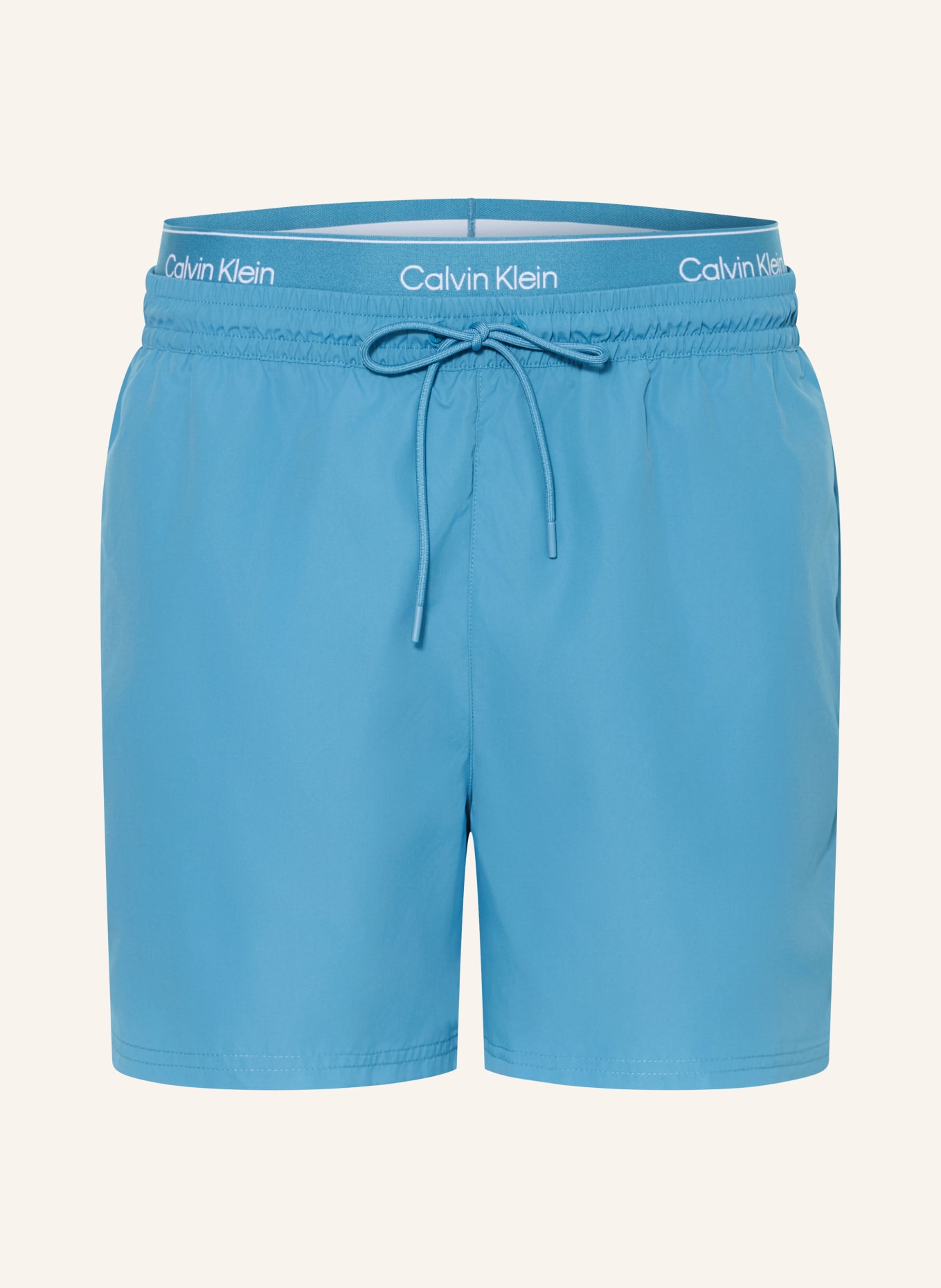 Calvin Klein zwemshort: BLAUW / WIT