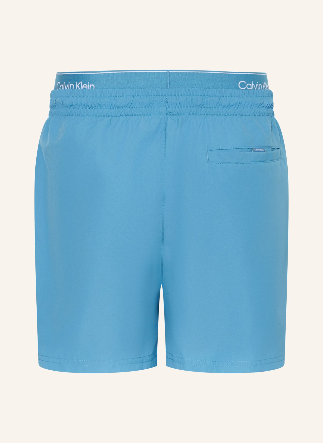 Calvin Klein zwemshort: BLAUW / WIT