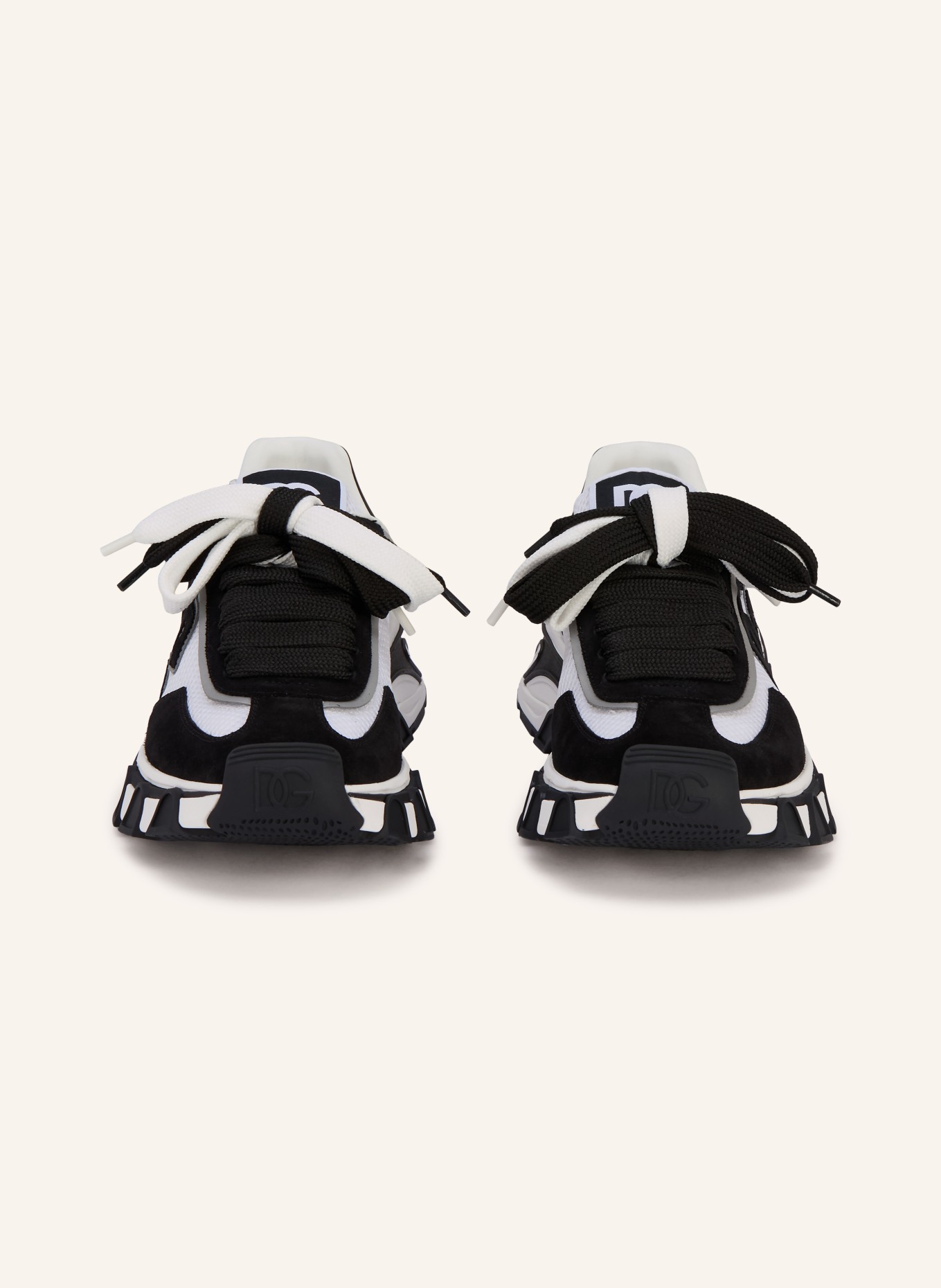 DOLCE & GABBANA trampki: CZARNY / BIAŁY