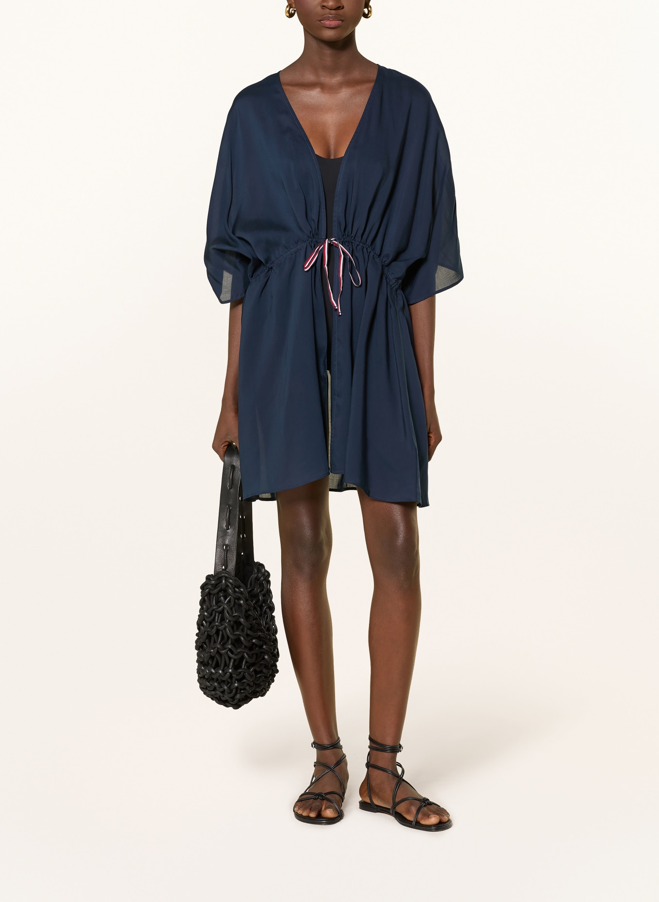 TOMMY HILFIGER Kaftan: DUNKELBLAU