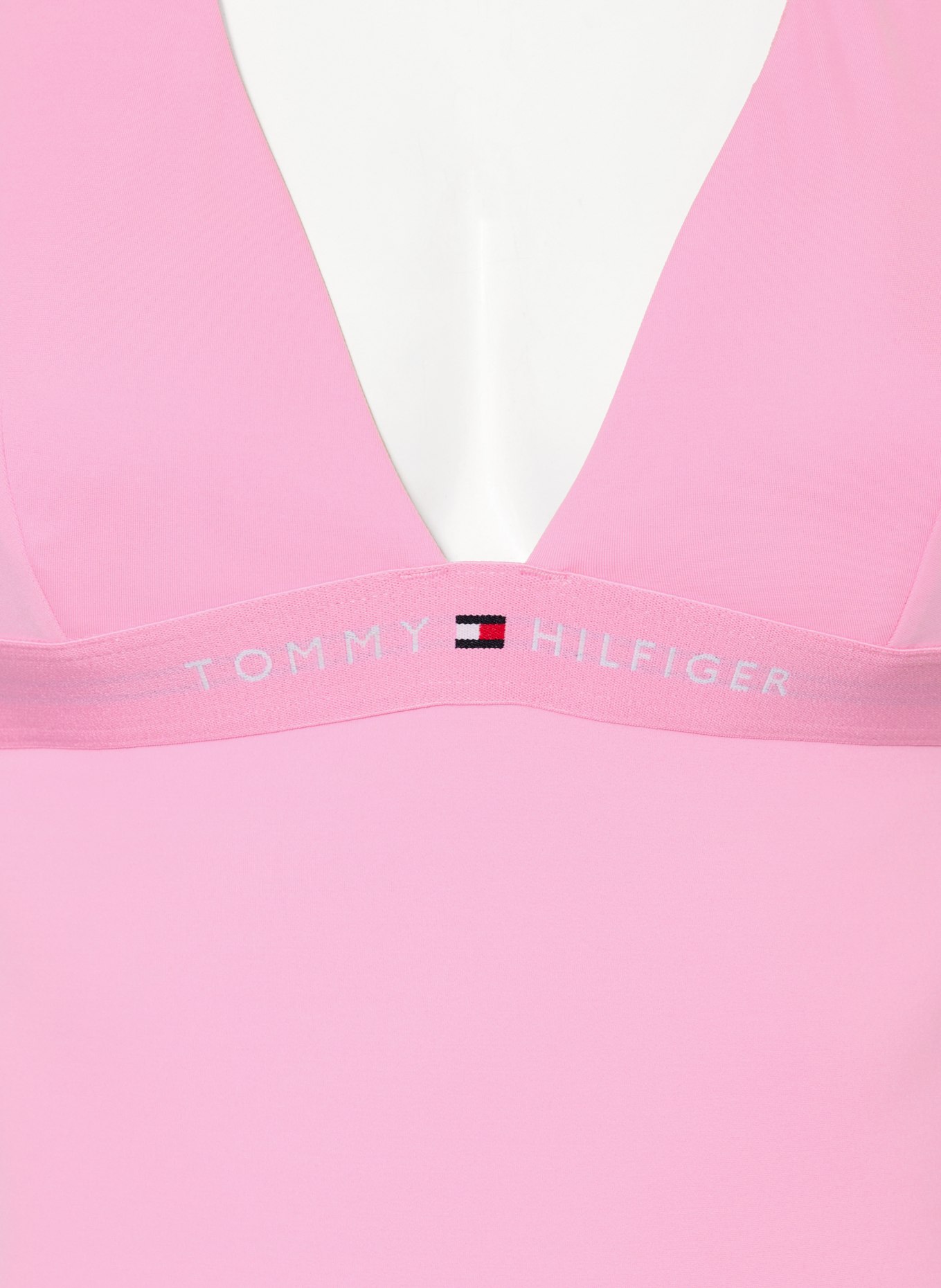 TOMMY HILFIGER Strój kąpielowy z wiązaniem na szyi: RÓŻOWY