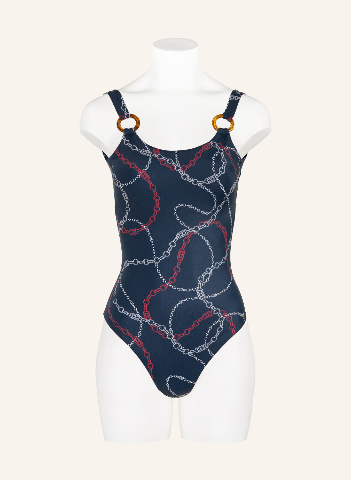 TOMMY HILFIGER maillot de bain: BLEU FONCÉ / ROUGE FONCÉ / BLANC