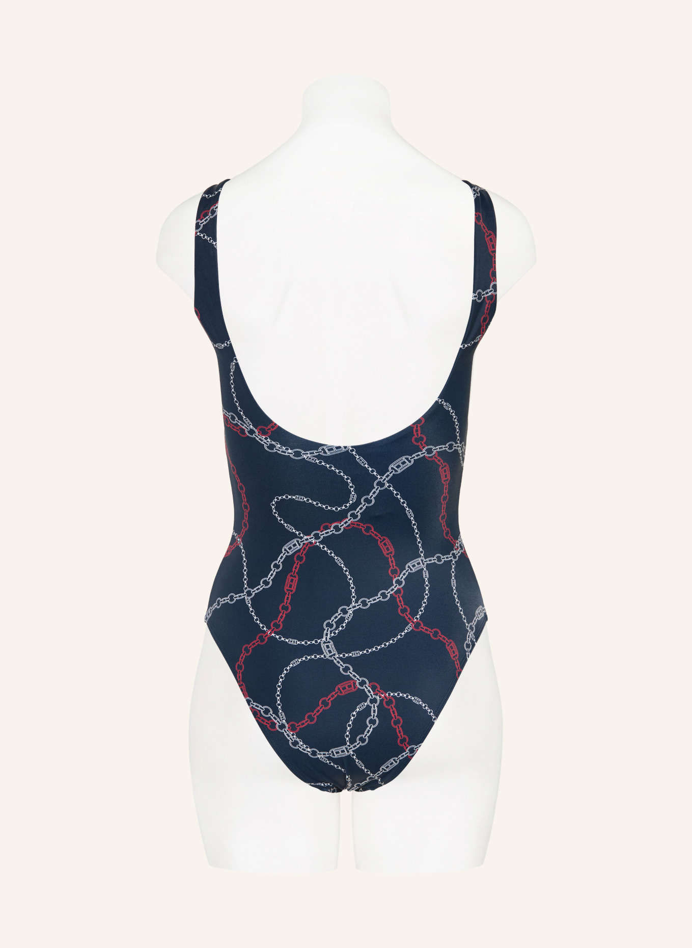 TOMMY HILFIGER maillot de bain: BLEU FONCÉ / ROUGE FONCÉ / BLANC