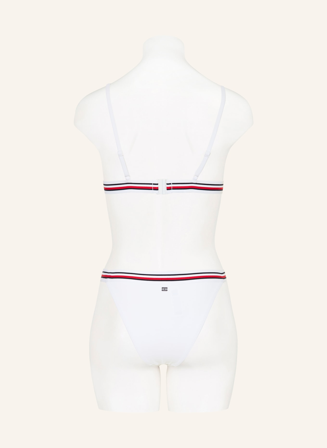 TOMMY HILFIGER Bas de bikini basique: BLANC / ROUGE / BLEU FONCÉ