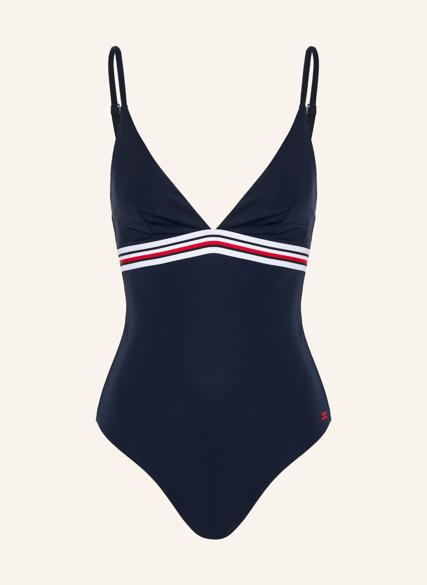 TOMMY HILFIGER maillot de bain: BLEU FONCÉ / ROUGE / BLANC